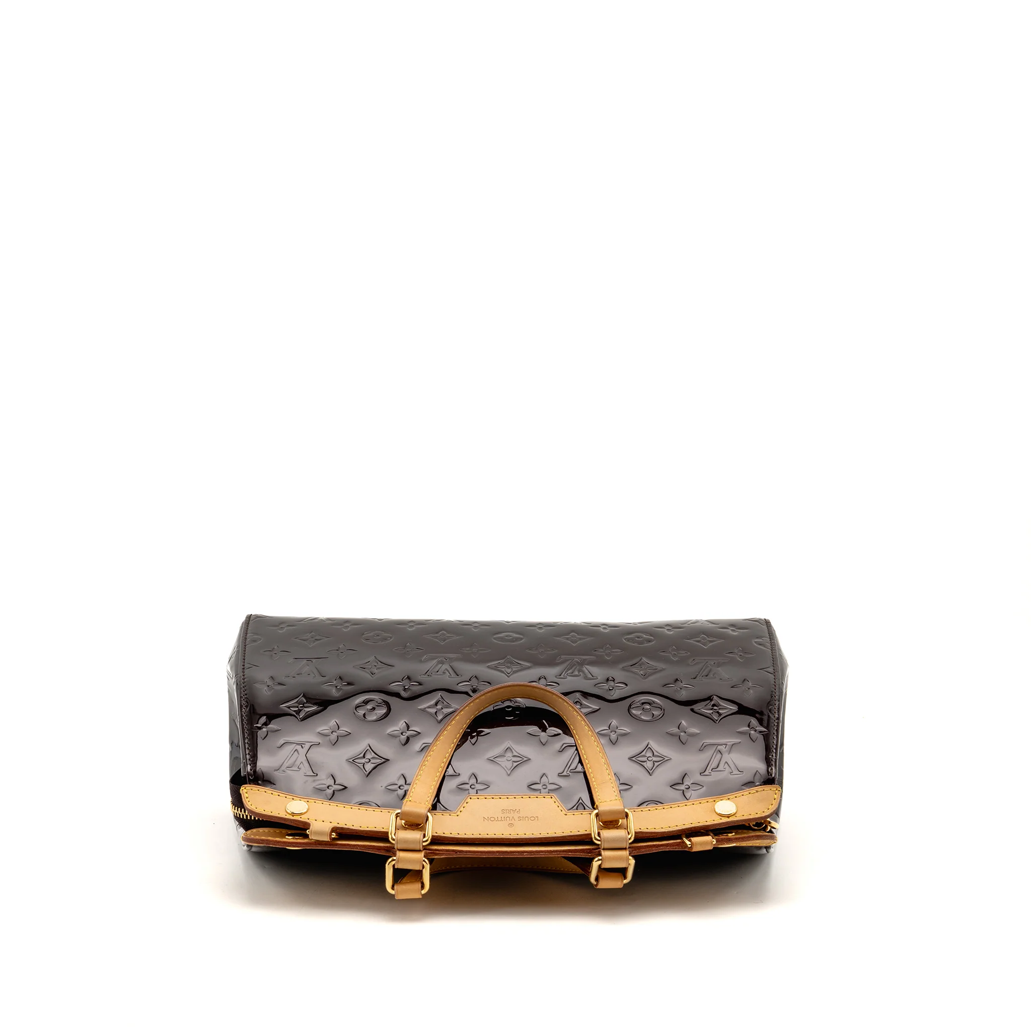 Louis Vuitton Vernis Brea MM Bag Monogram Patent Amarante GHW - Image 5
