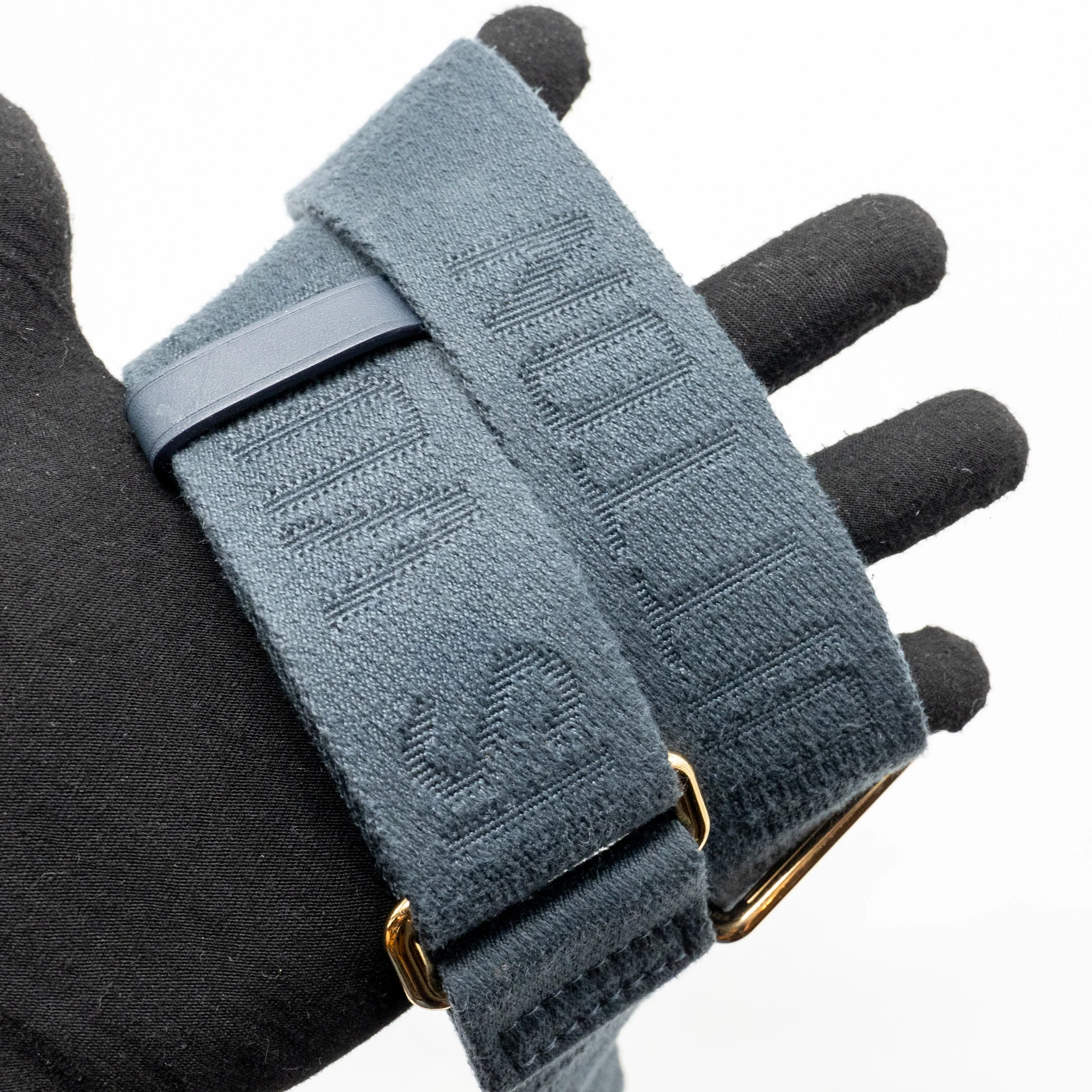 Louis Vuitton x Nigo Flat Double Phone Pouch Denim/Calfskin Blue GHW - Image 16