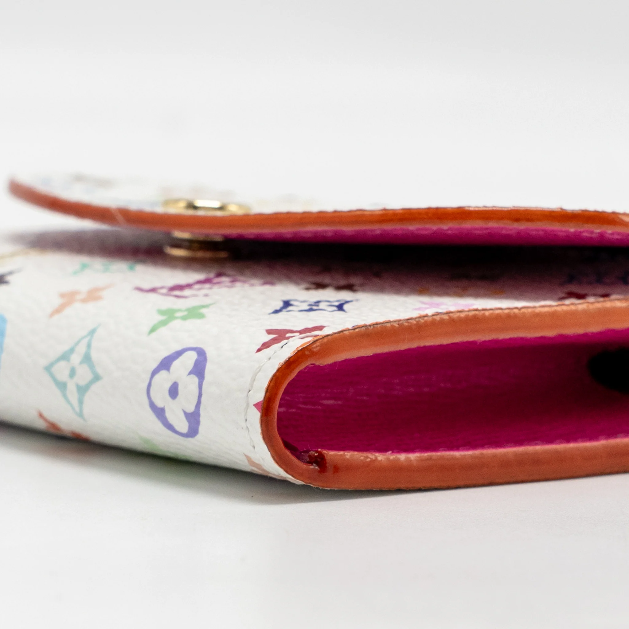 Louis Vuitton x Takashi Murakami Rosalie Coin Purse Multicoloured Monogram Canvas White GHW - Image 7