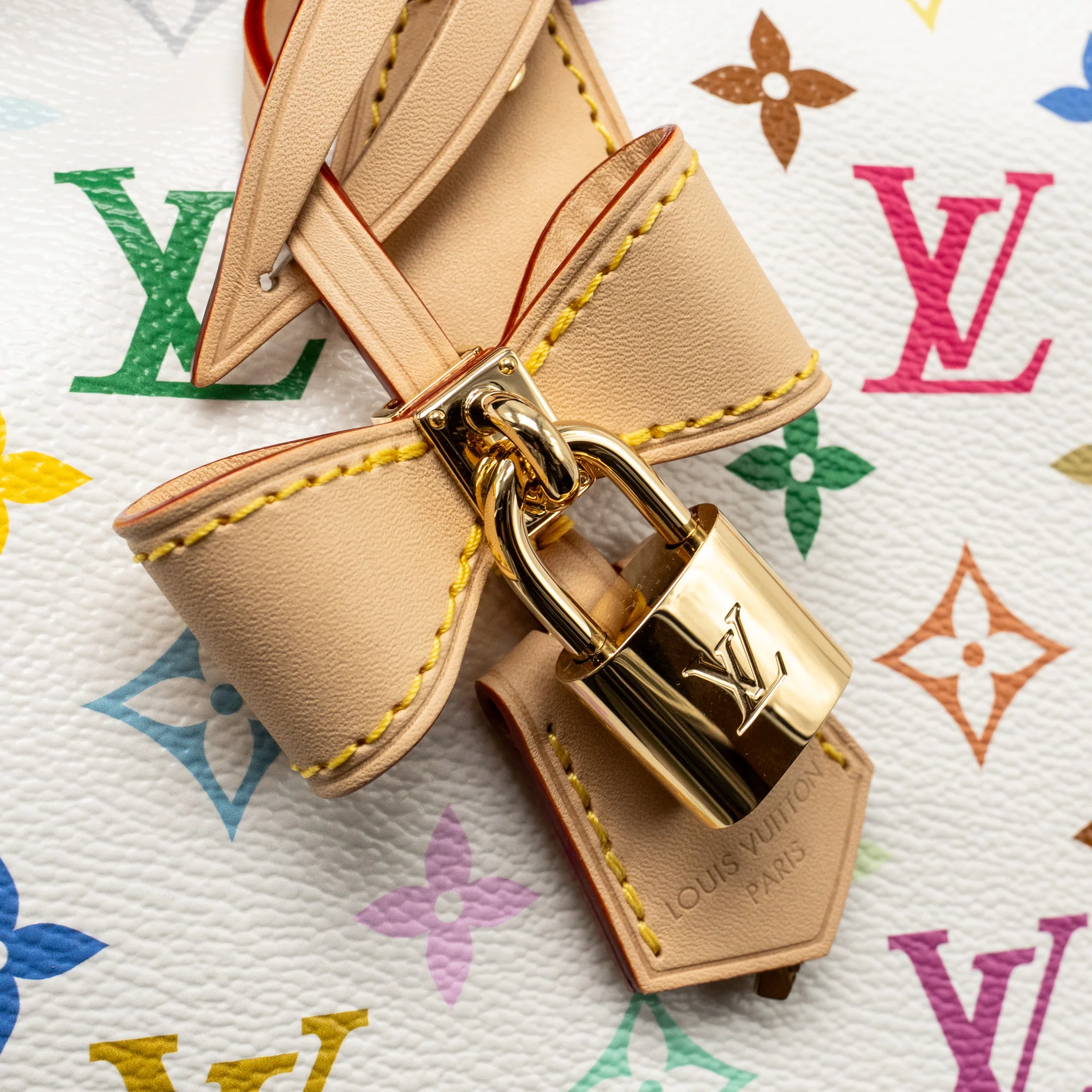 LOUIS VUITTON x Takashi Murakami SPEEDY BANDOULIÈRE 25 MONOGRAM CANVAS WHITE/ MULTICOLOUR GHW - Image 12