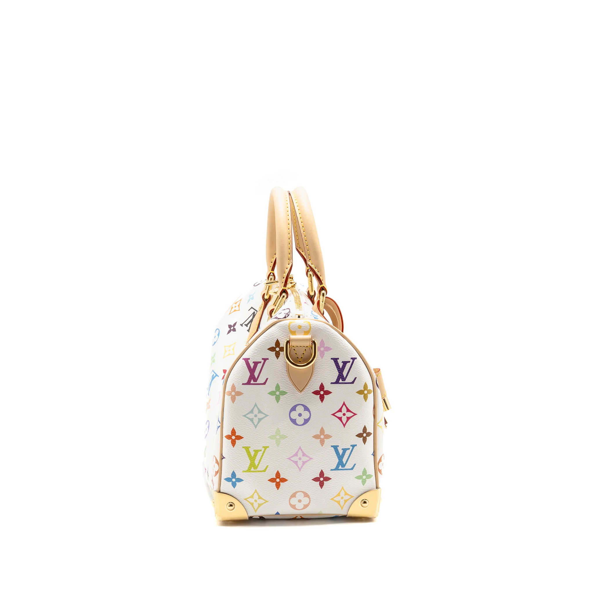 LOUIS VUITTON x Takashi Murakami SPEEDY BANDOULIÈRE 25 MONOGRAM CANVAS WHITE/ MULTICOLOUR GHW - Image 3