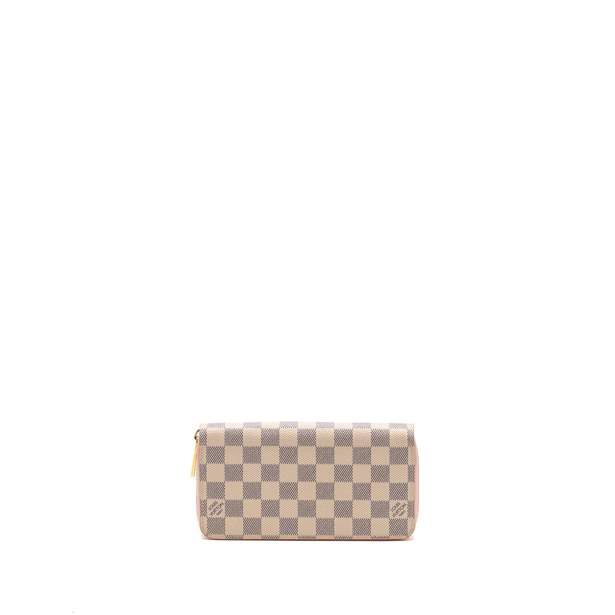 Louis Vuitton Zippy Wallet Damier Azur Canvas White/Pink GHW