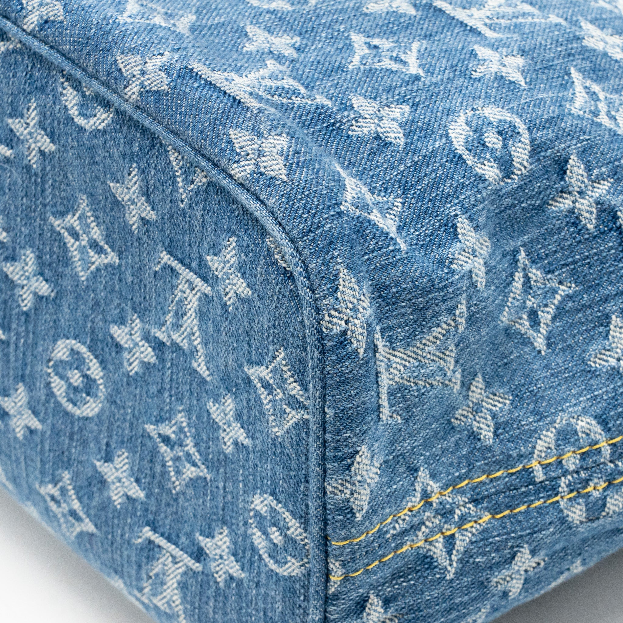 Louis Vuitton neverfull mm denim blue GHW - Image 10