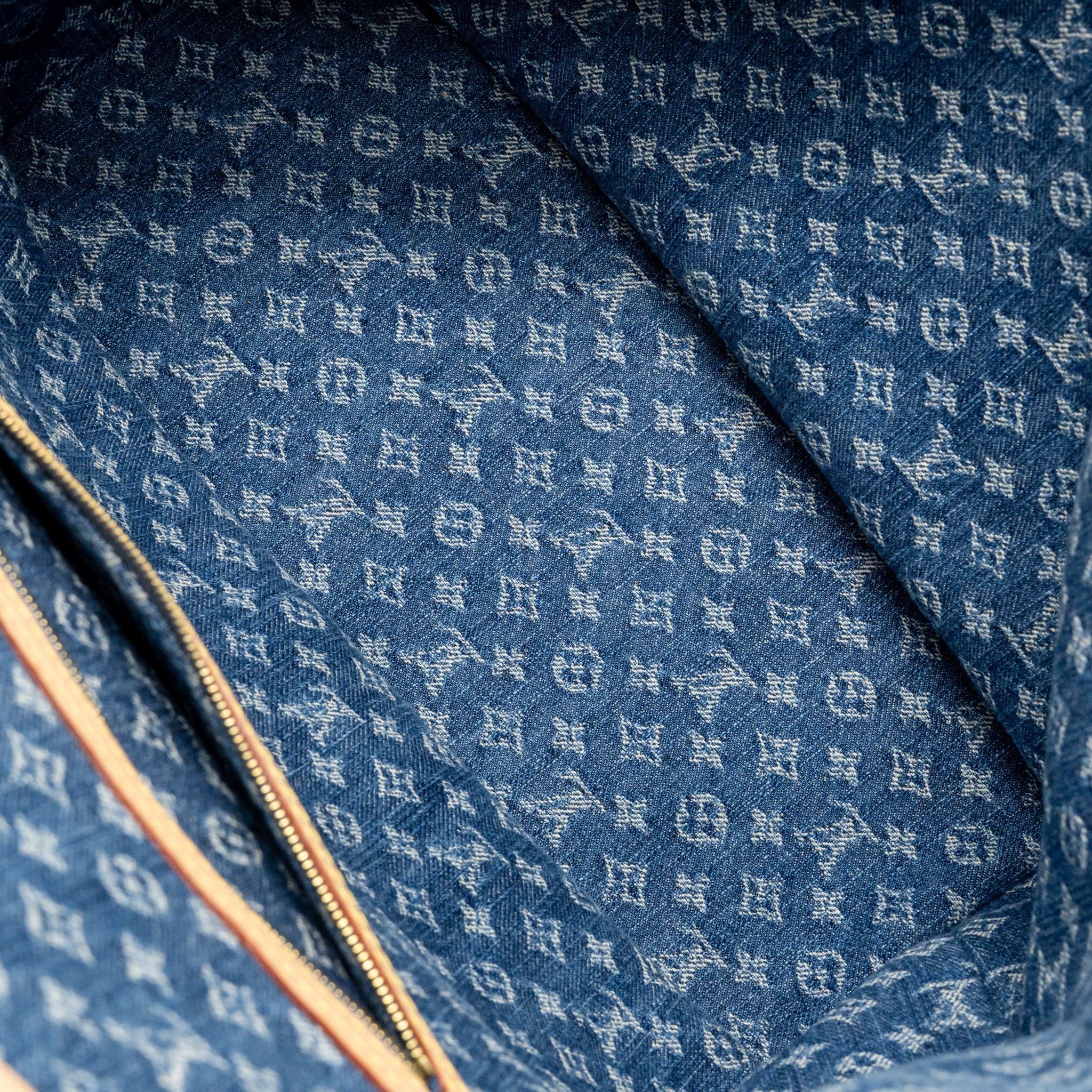 Louis Vuitton neverfull mm denim blue GHW - Image 12