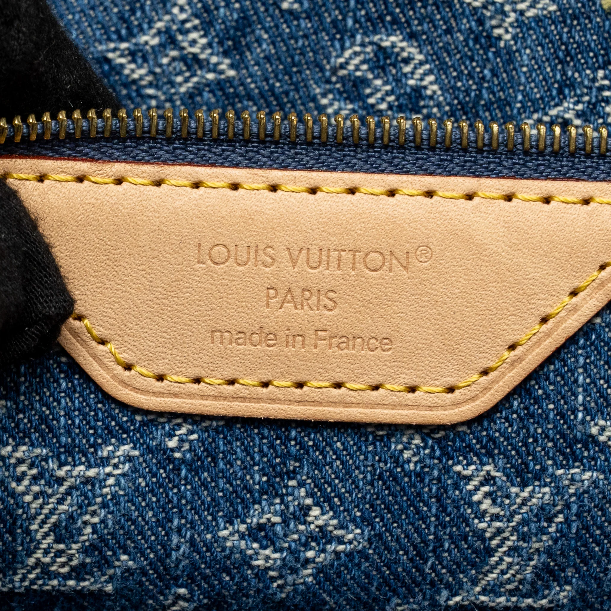 Louis Vuitton neverfull mm denim blue GHW - Image 14
