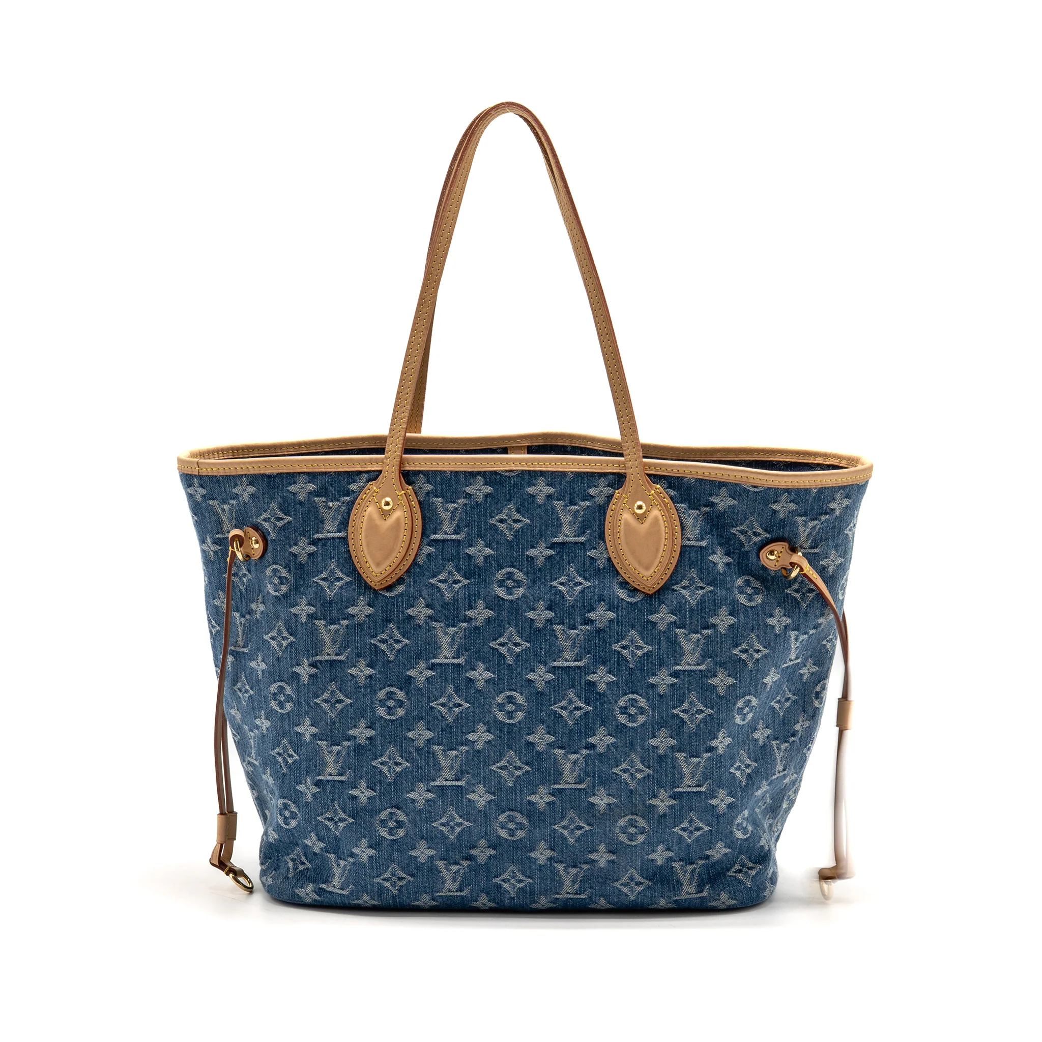 Louis Vuitton neverfull mm denim blue GHW - Image 2