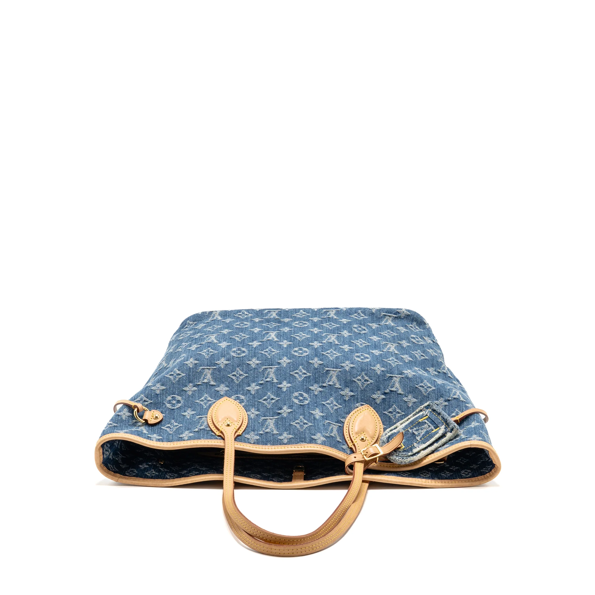 Louis Vuitton neverfull mm denim blue GHW - Image 5