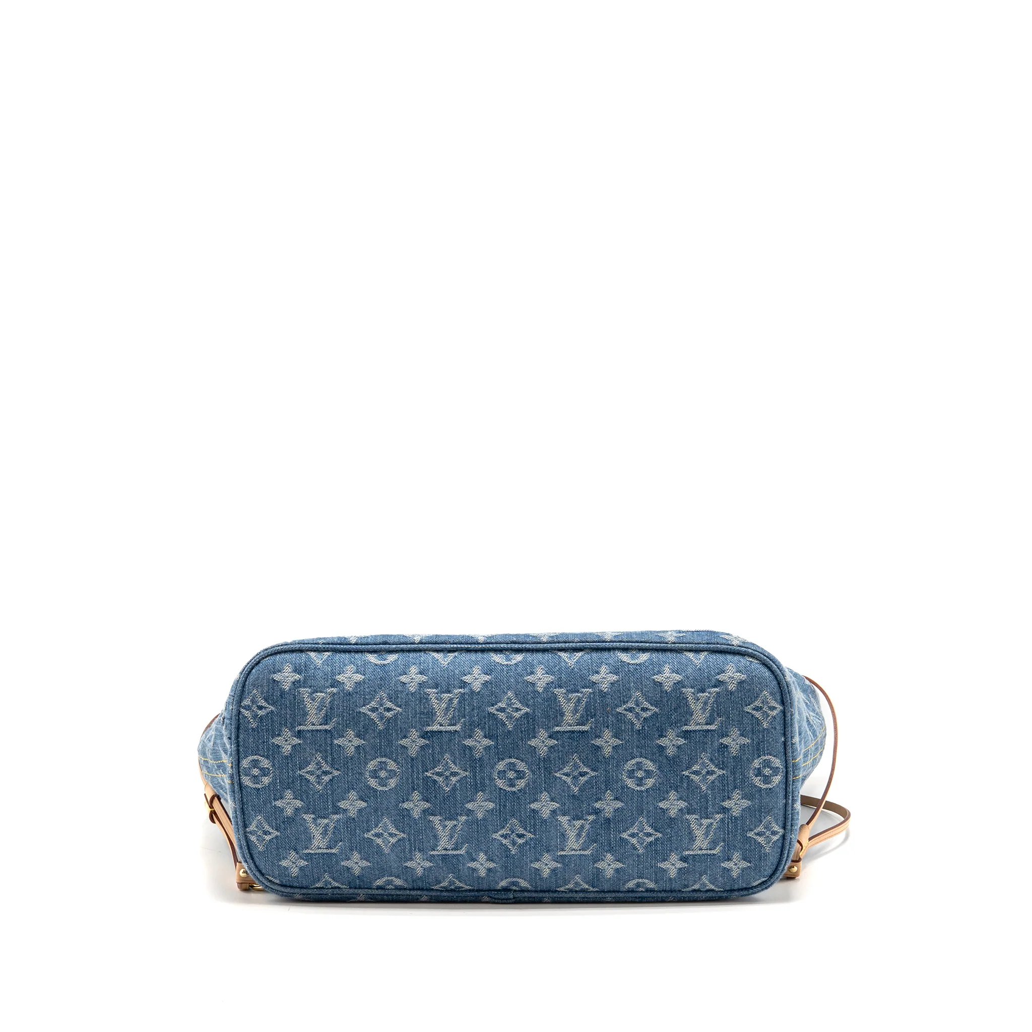 Louis Vuitton neverfull mm denim blue GHW - Image 6