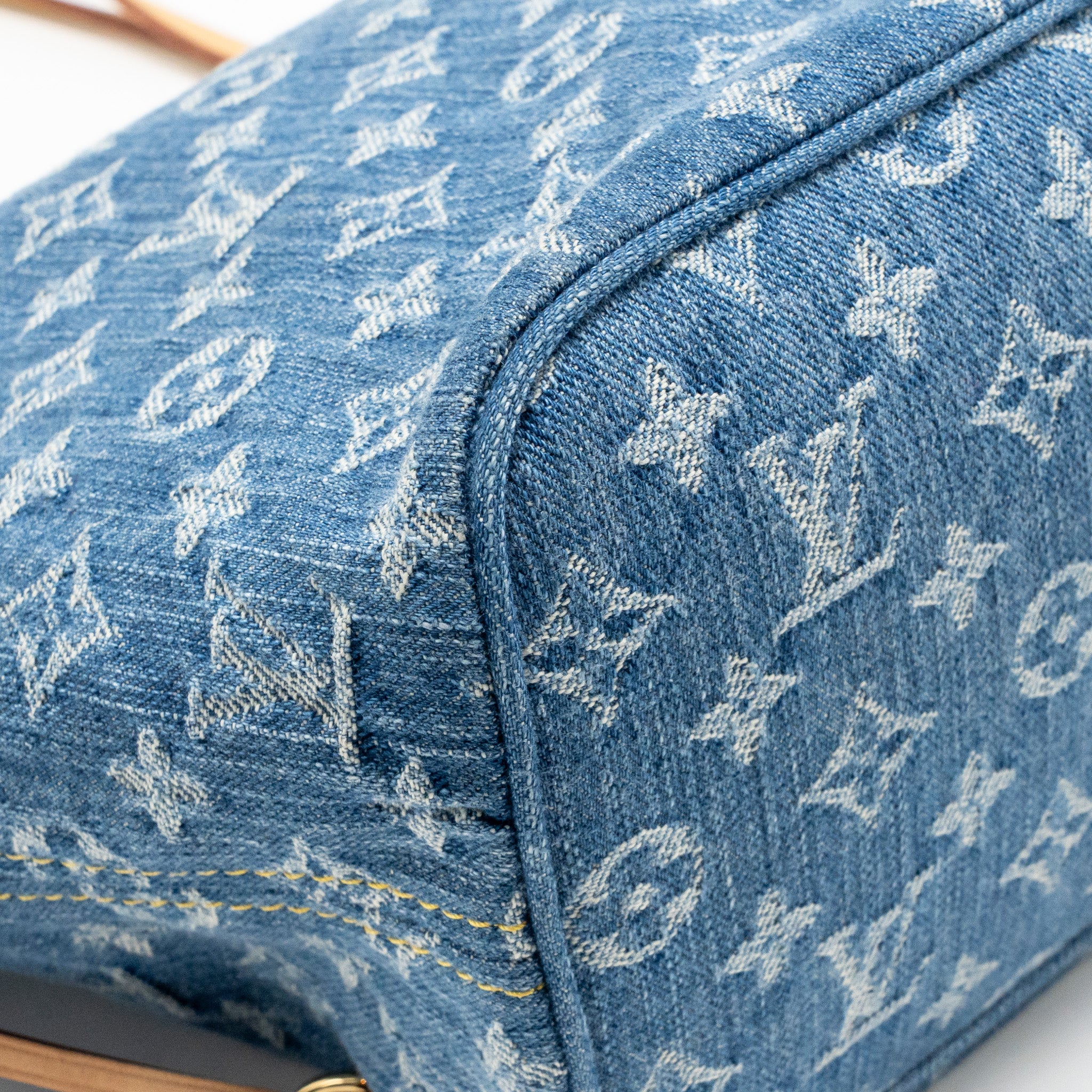 Louis Vuitton neverfull mm denim blue GHW - Image 7