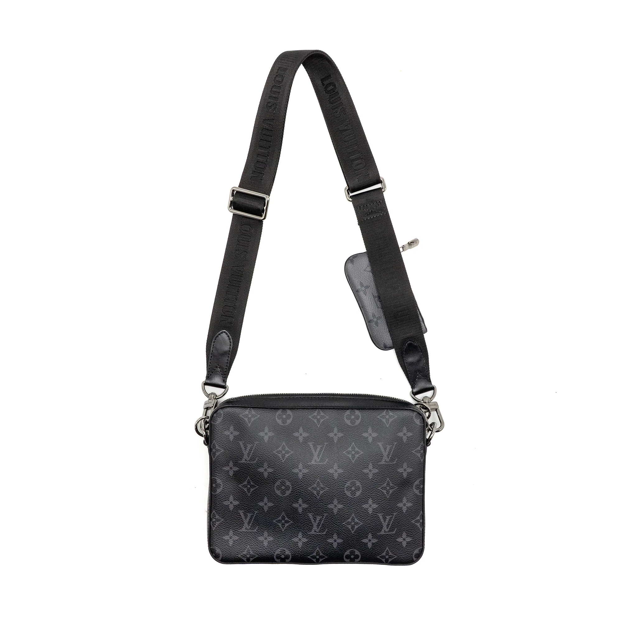 Louis Vuitton trio messenger bag monogram eclipse canvas SHW - Image 2