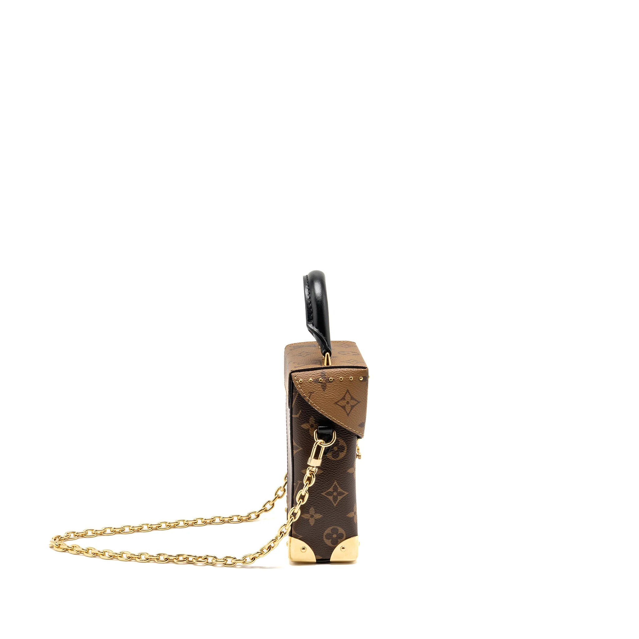 Louis Vuitton Top Handle Camera Box Monogram Reverse Canvas GHW - Image 3