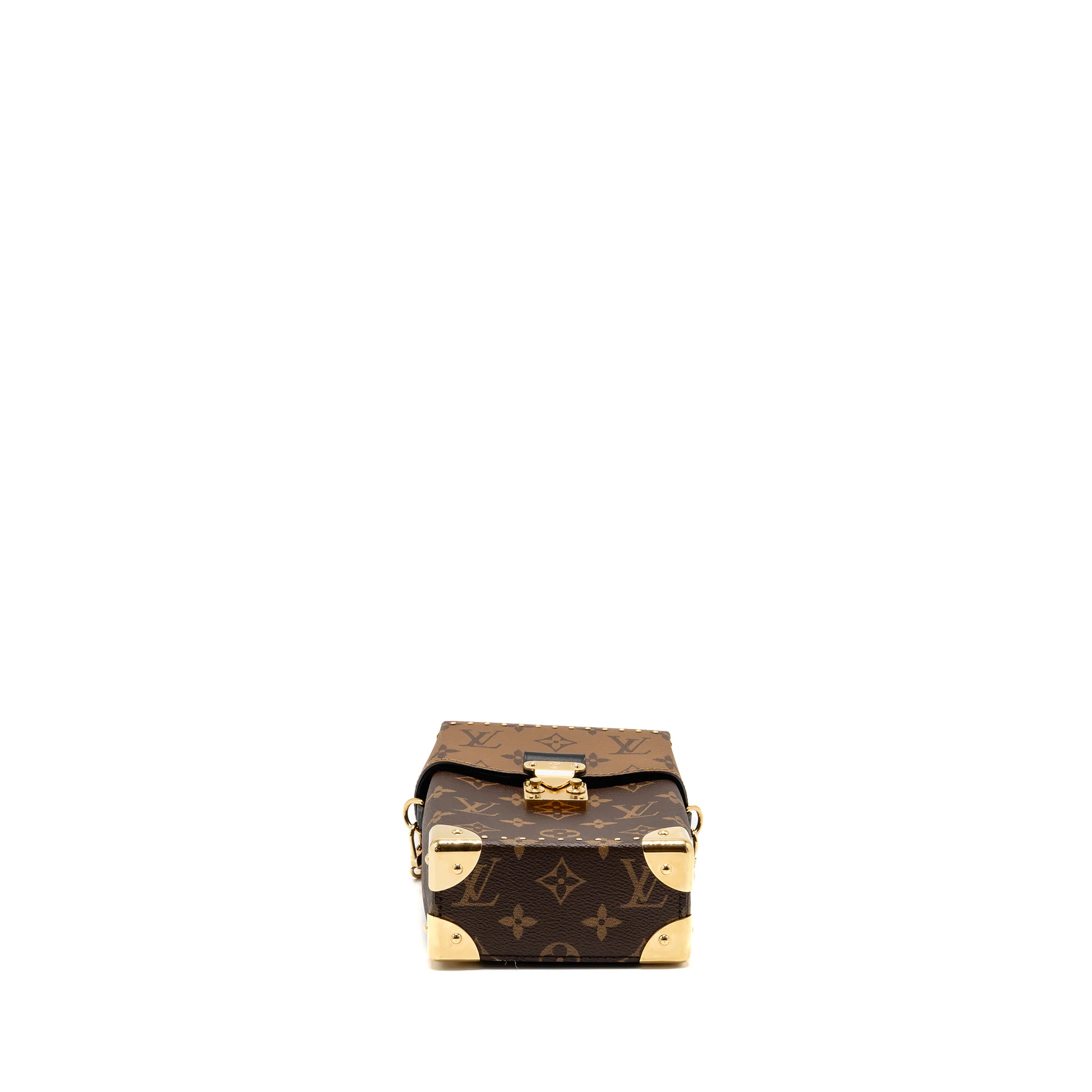 Louis Vuitton Top Handle Camera Box Monogram Reverse Canvas GHW - Image 5