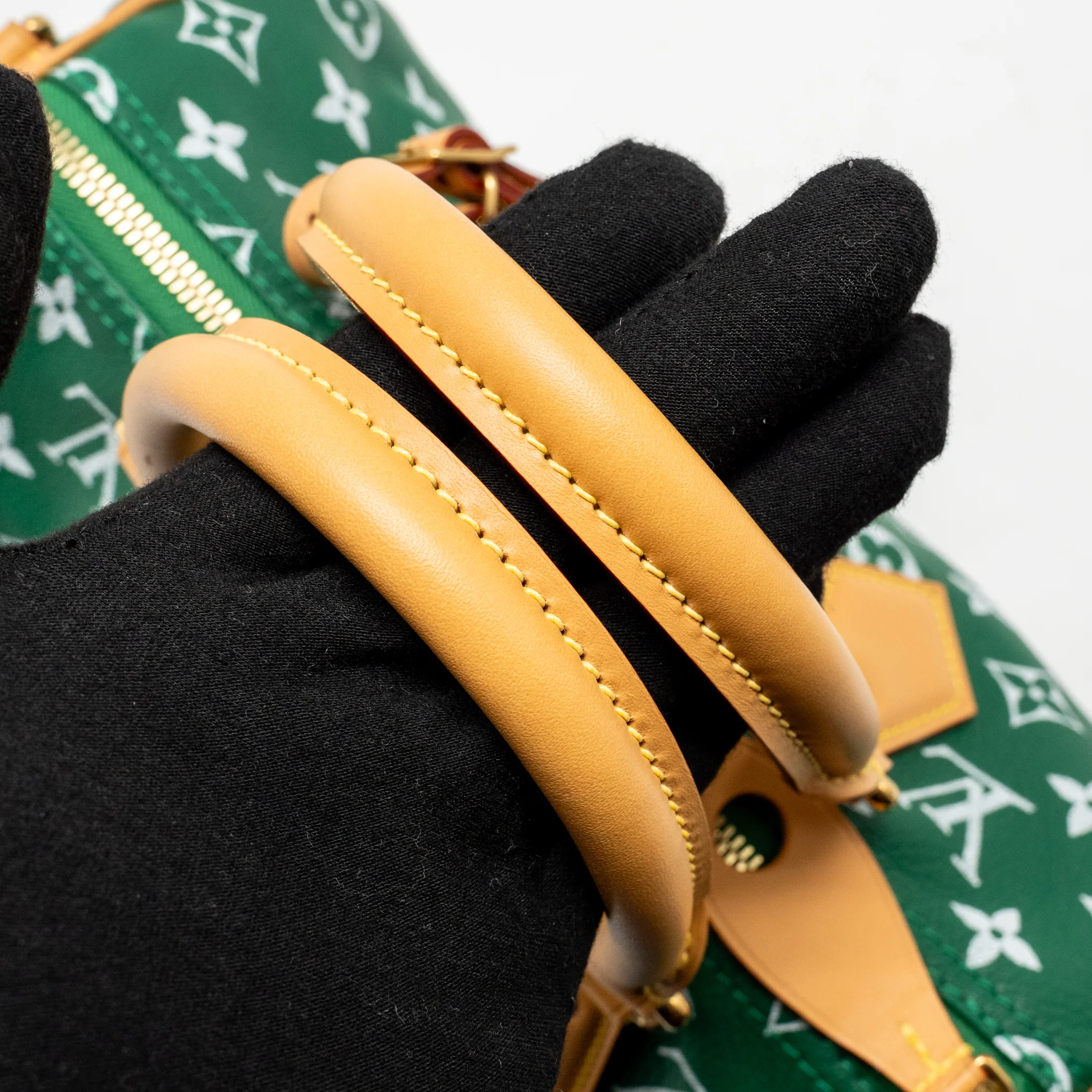 Louis Vuitton Speedy P9 Bandouliere 25 Soft Calfskin Green GHW - Image 11