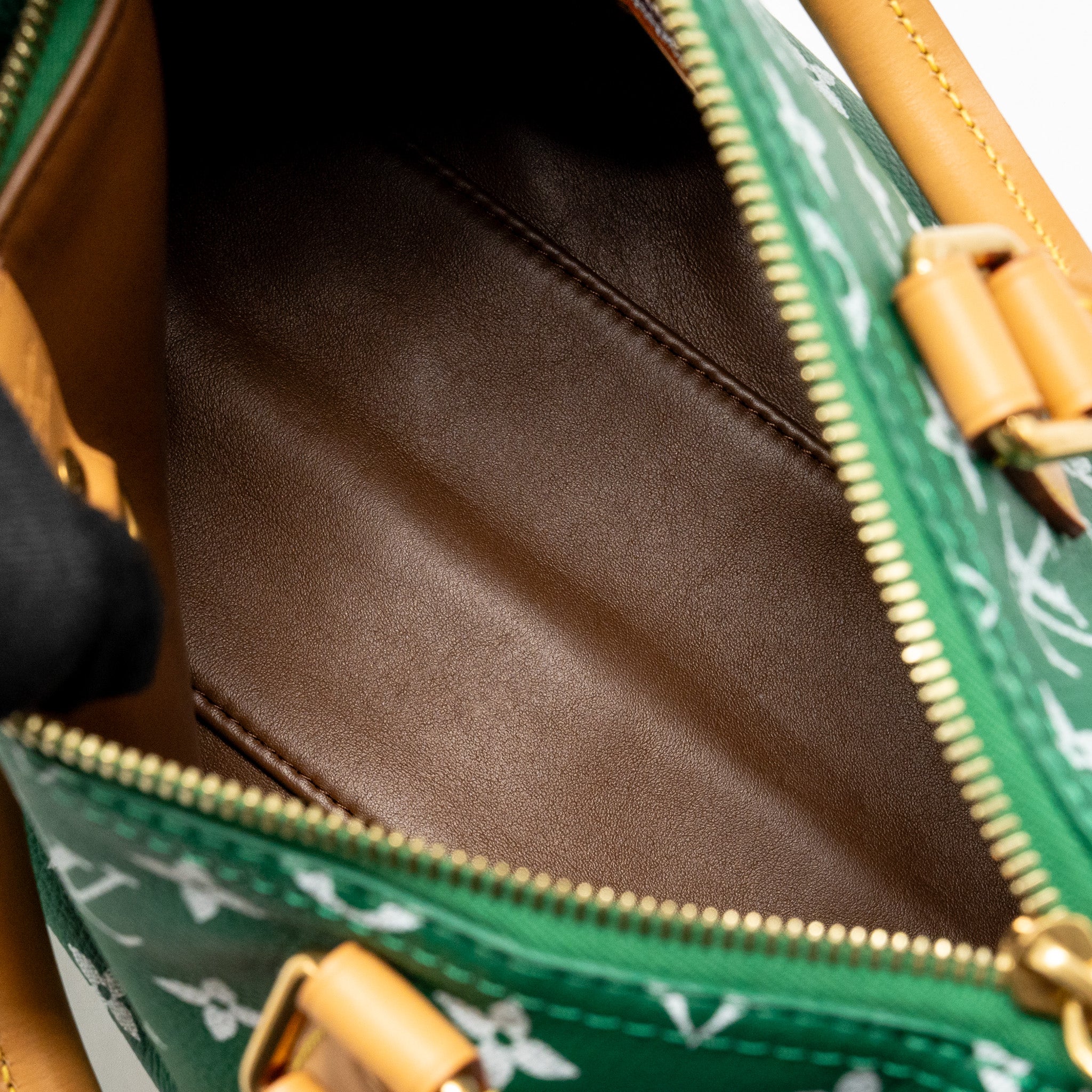 Louis Vuitton Speedy P9 Bandouliere 25 Soft Calfskin Green GHW - Image 12