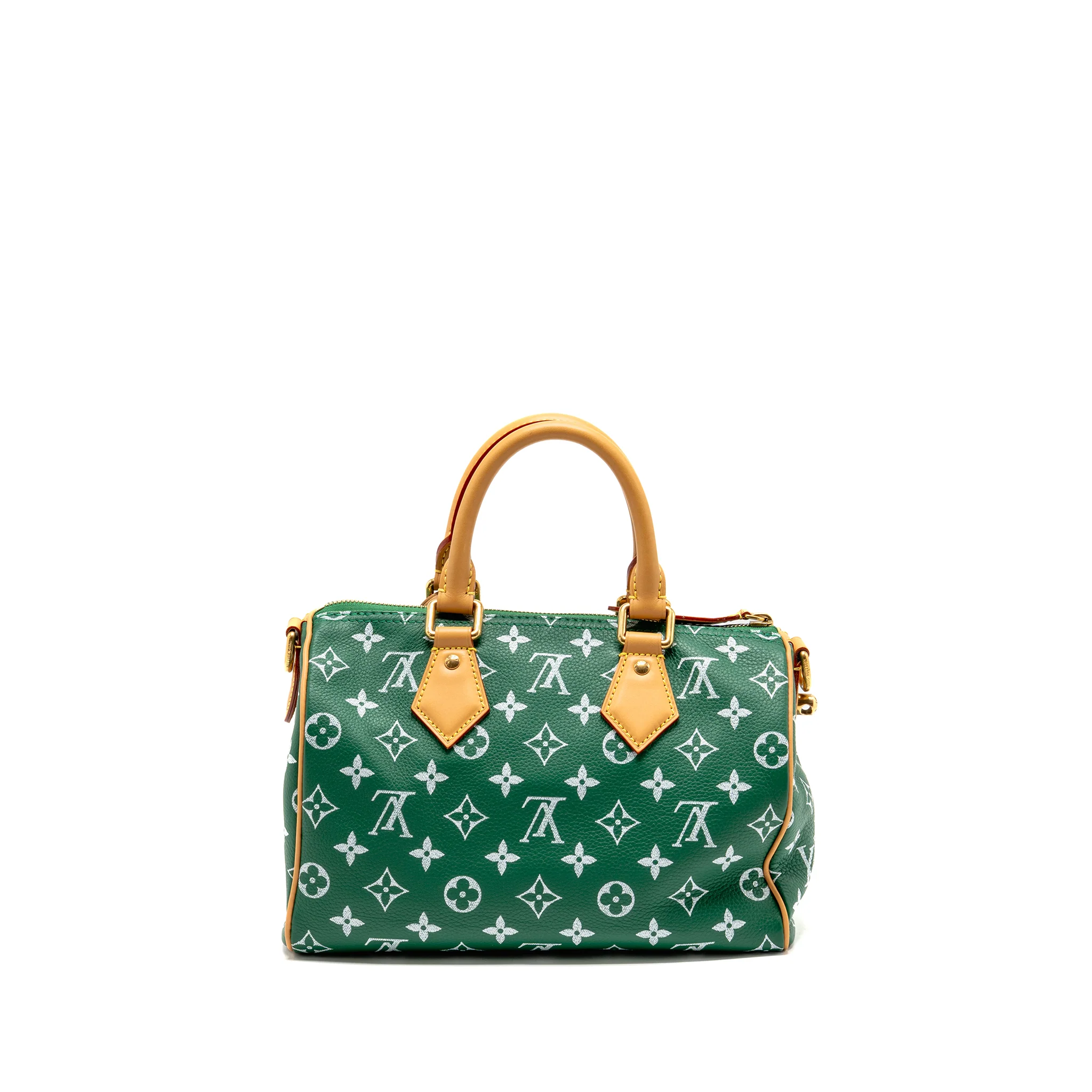Louis Vuitton Speedy P9 Bandouliere 25 Soft Calfskin Green GHW - Image 2