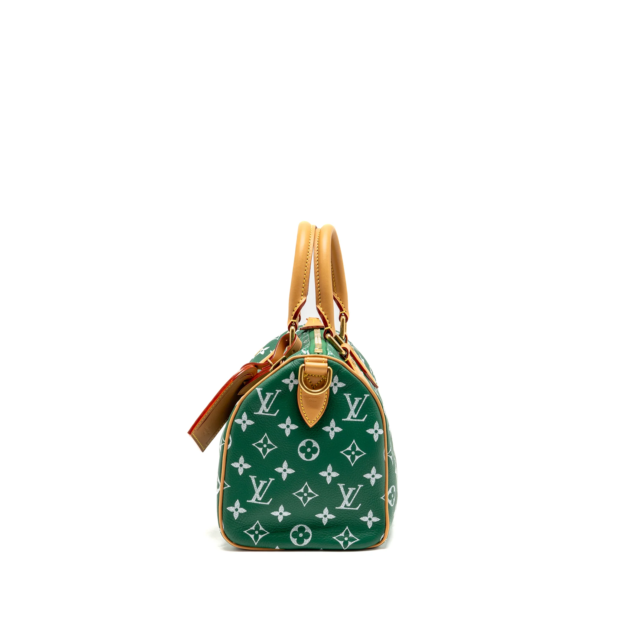 Louis Vuitton Speedy P9 Bandouliere 25 Soft Calfskin Green GHW - Image 4