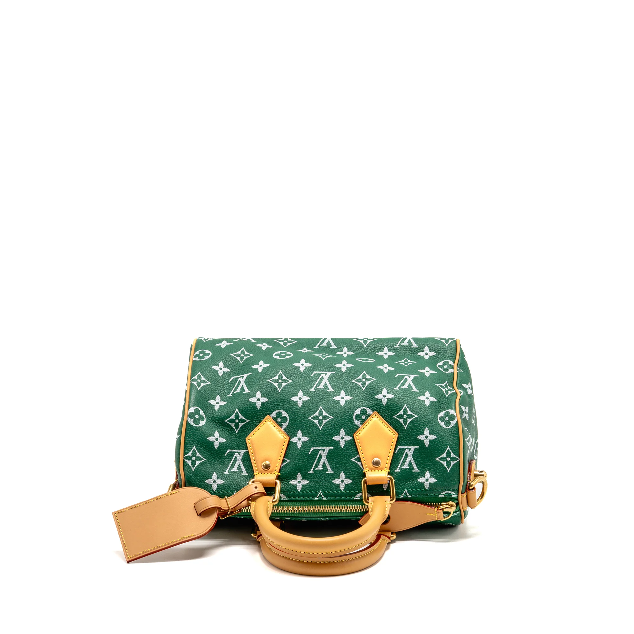 Louis Vuitton Speedy P9 Bandouliere 25 Soft Calfskin Green GHW - Image 5