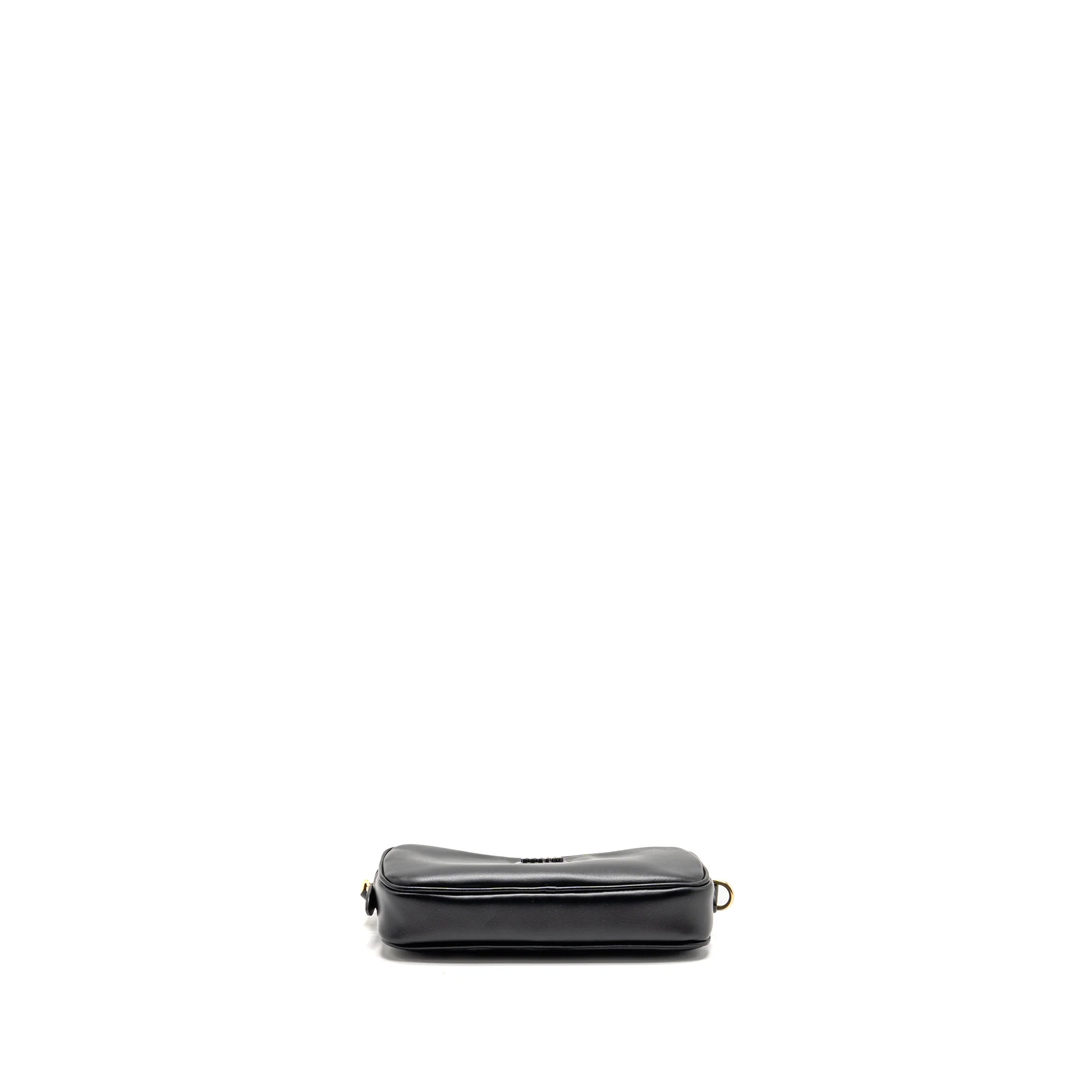 Miu Miu Size 75 mini belt bag soft calfskin black GHW - Image 6