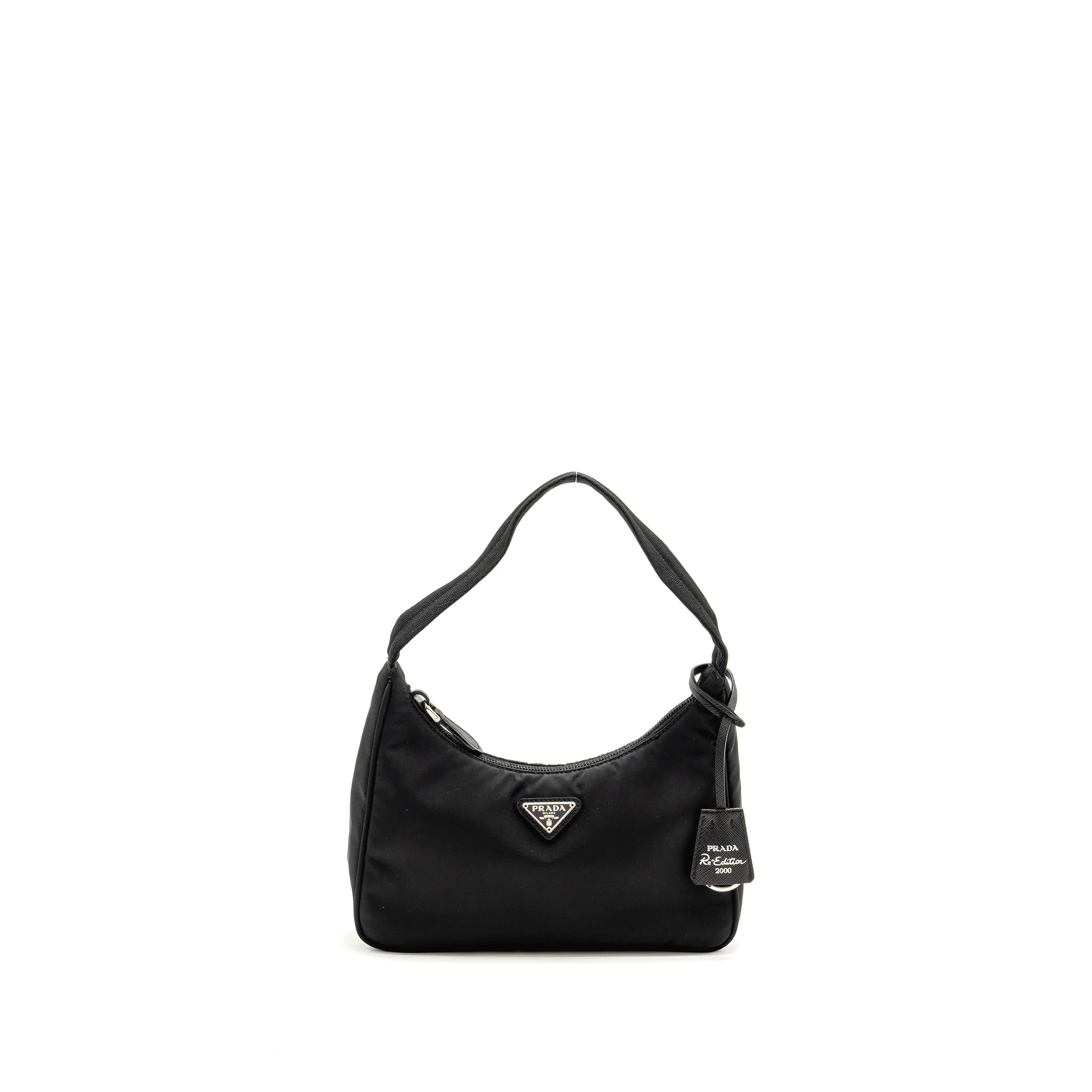Prada Reedition 2000 Nylon Shoulder Bag Black SHW