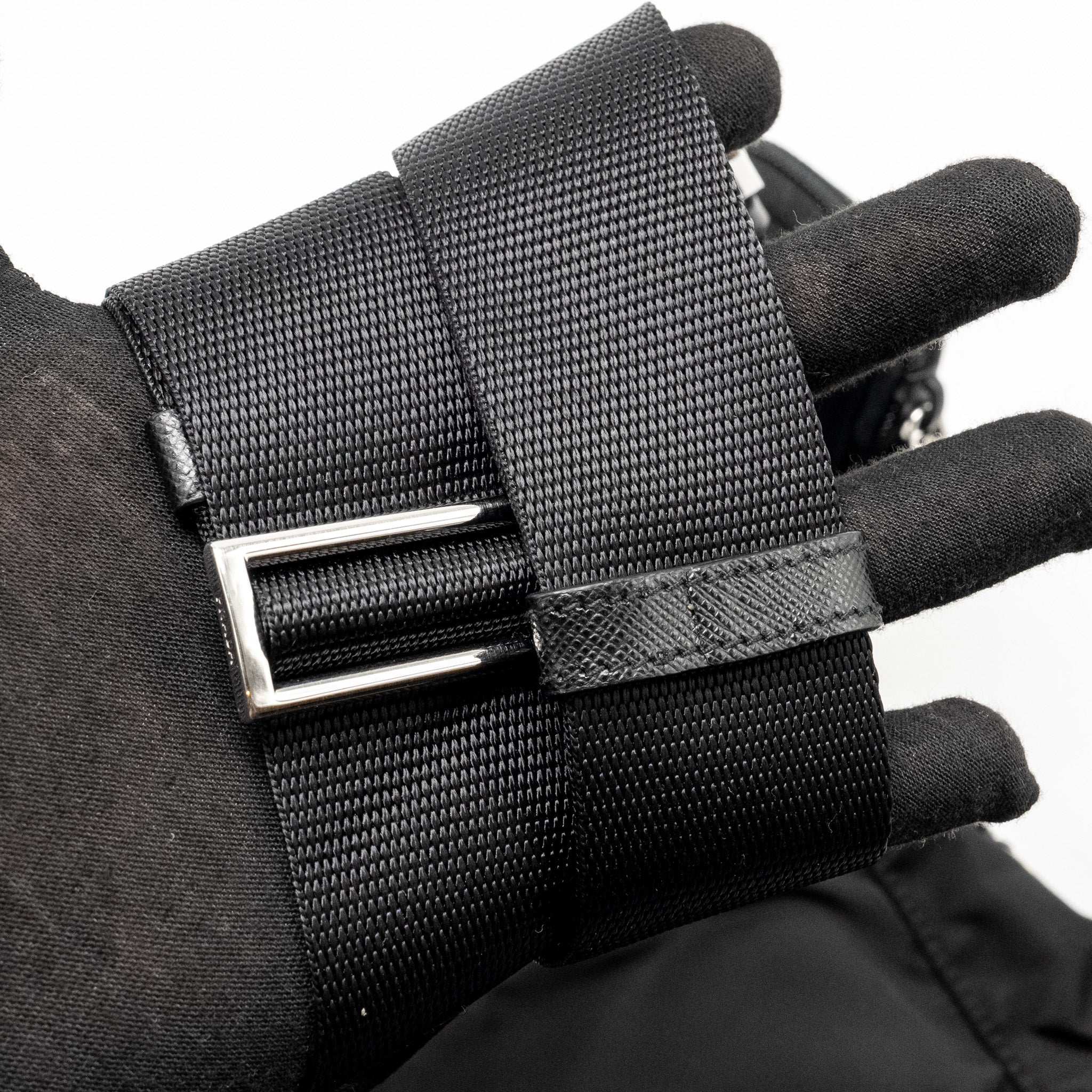 Prada Messenger Bag Re-Nylon Black SHW - Image 13