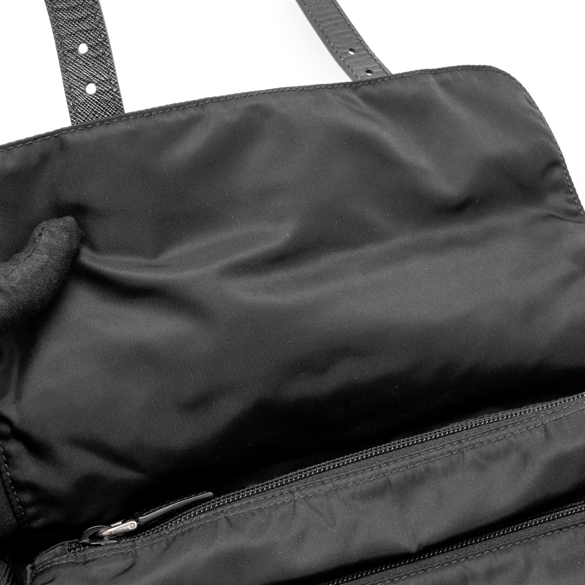 Prada Messenger Bag Re-Nylon Black SHW - Image 15