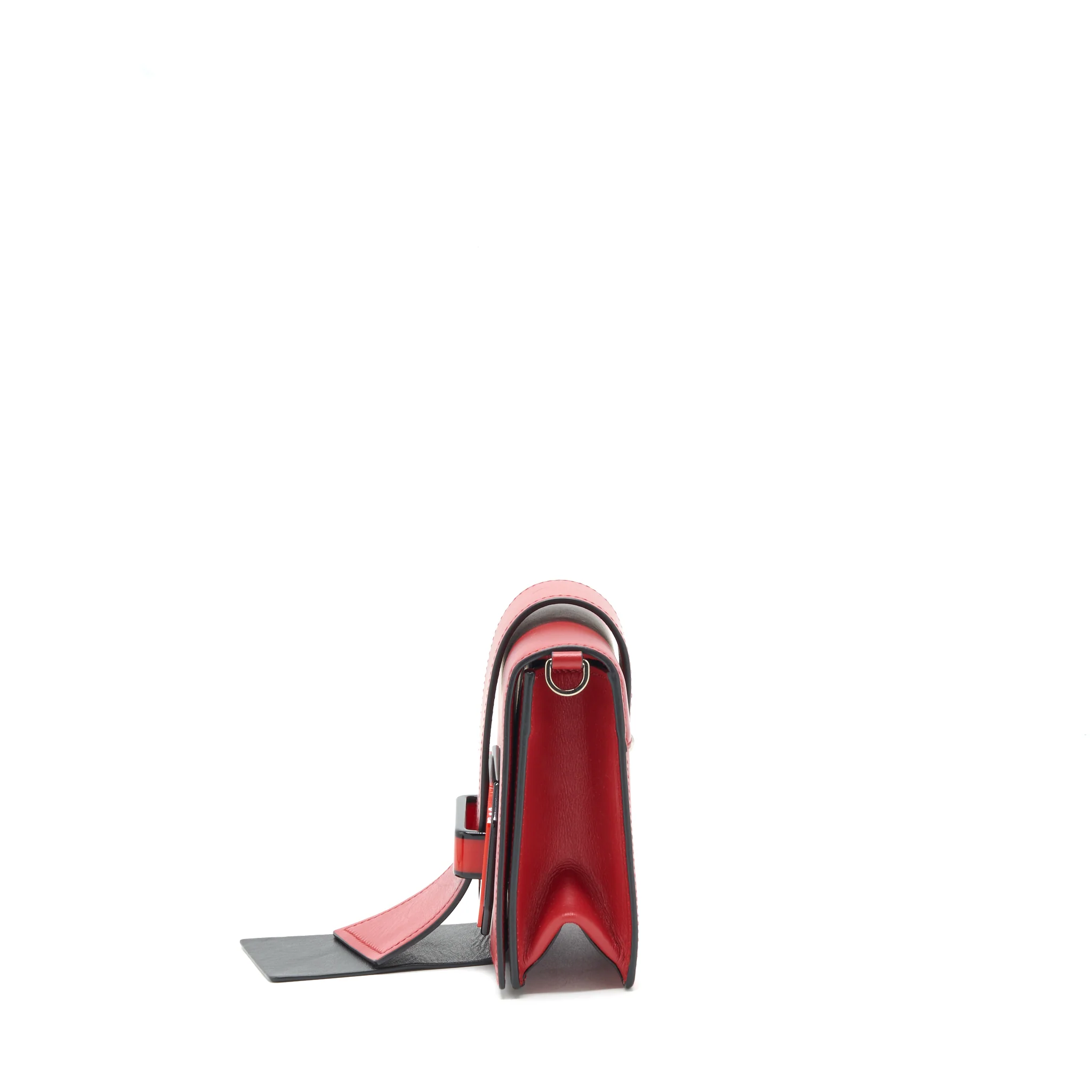 Prada Plex Ribbon Bag Red GHW - Image 4