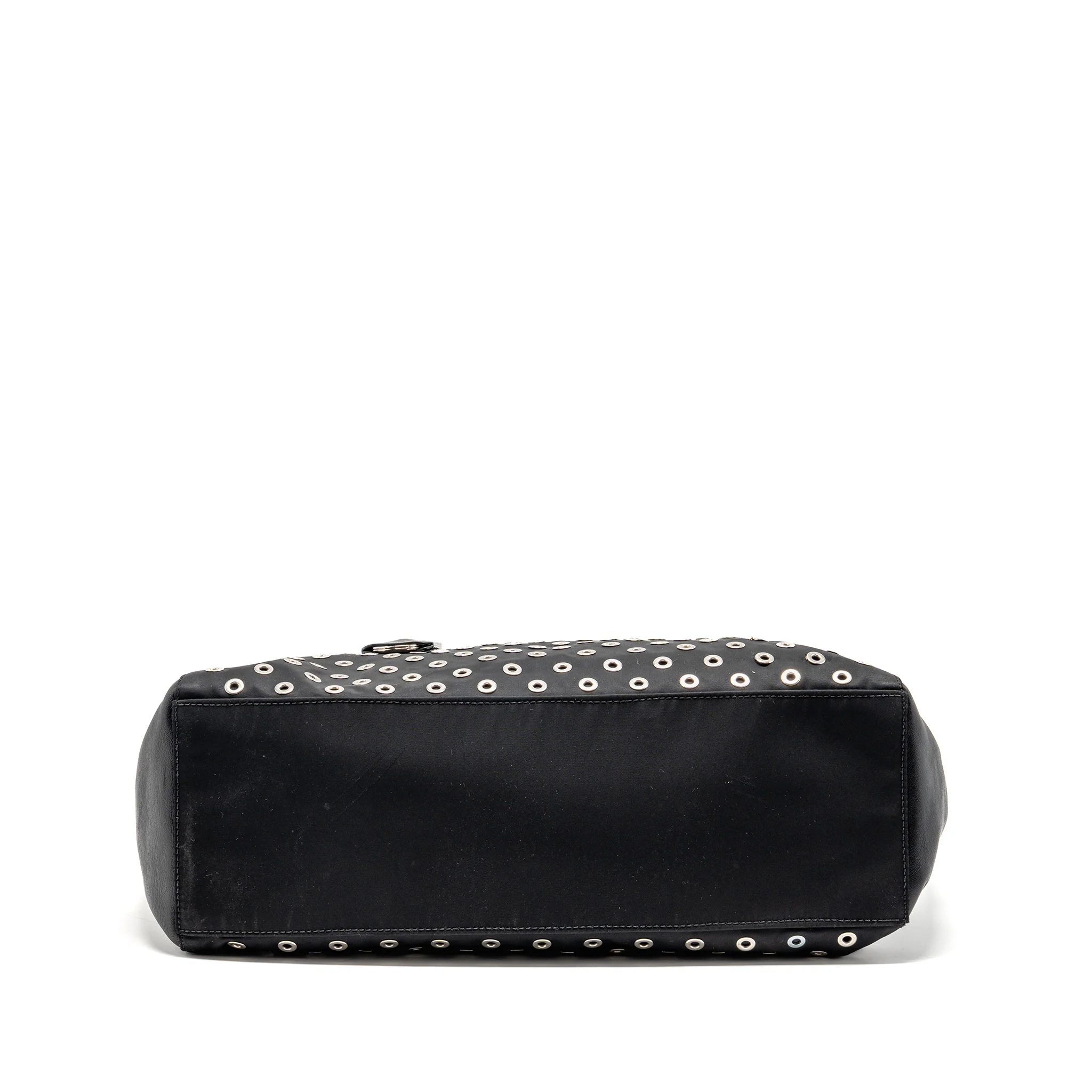 Prada shoulder bag lambskin / fabric black SHW - Image 5