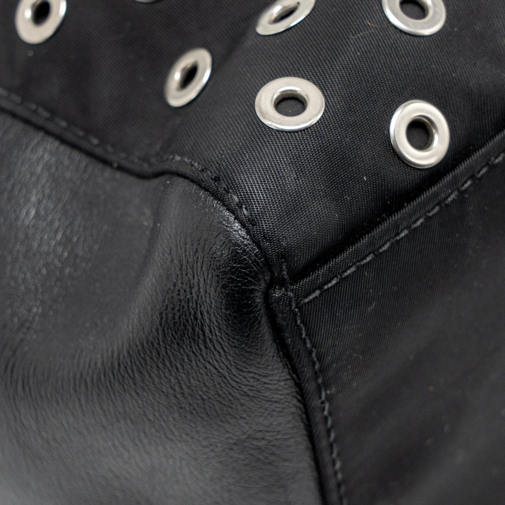 Prada shoulder bag lambskin / fabric black SHW - Image 8