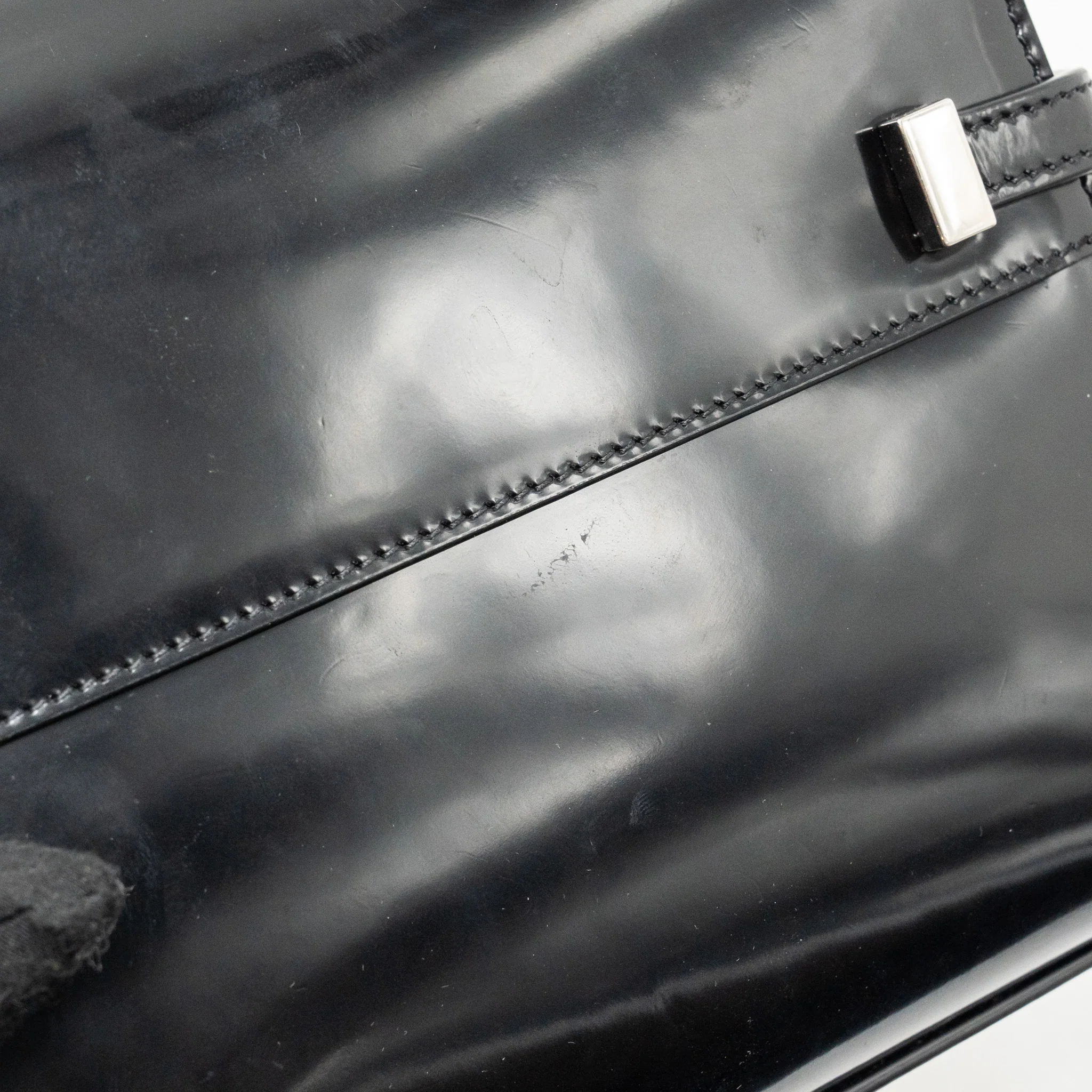 Saint laurent mini manhattan shoulder bag shiny calfskin black SHW - Image 13