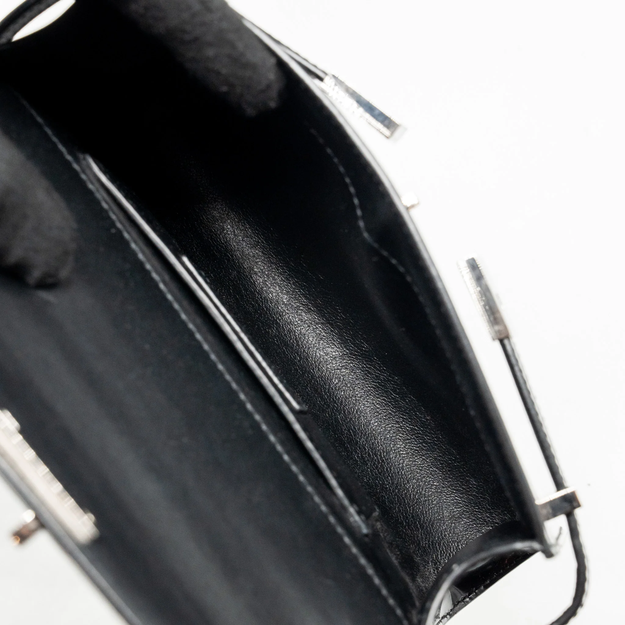 Saint laurent mini manhattan shoulder bag shiny calfskin black SHW - Image 14