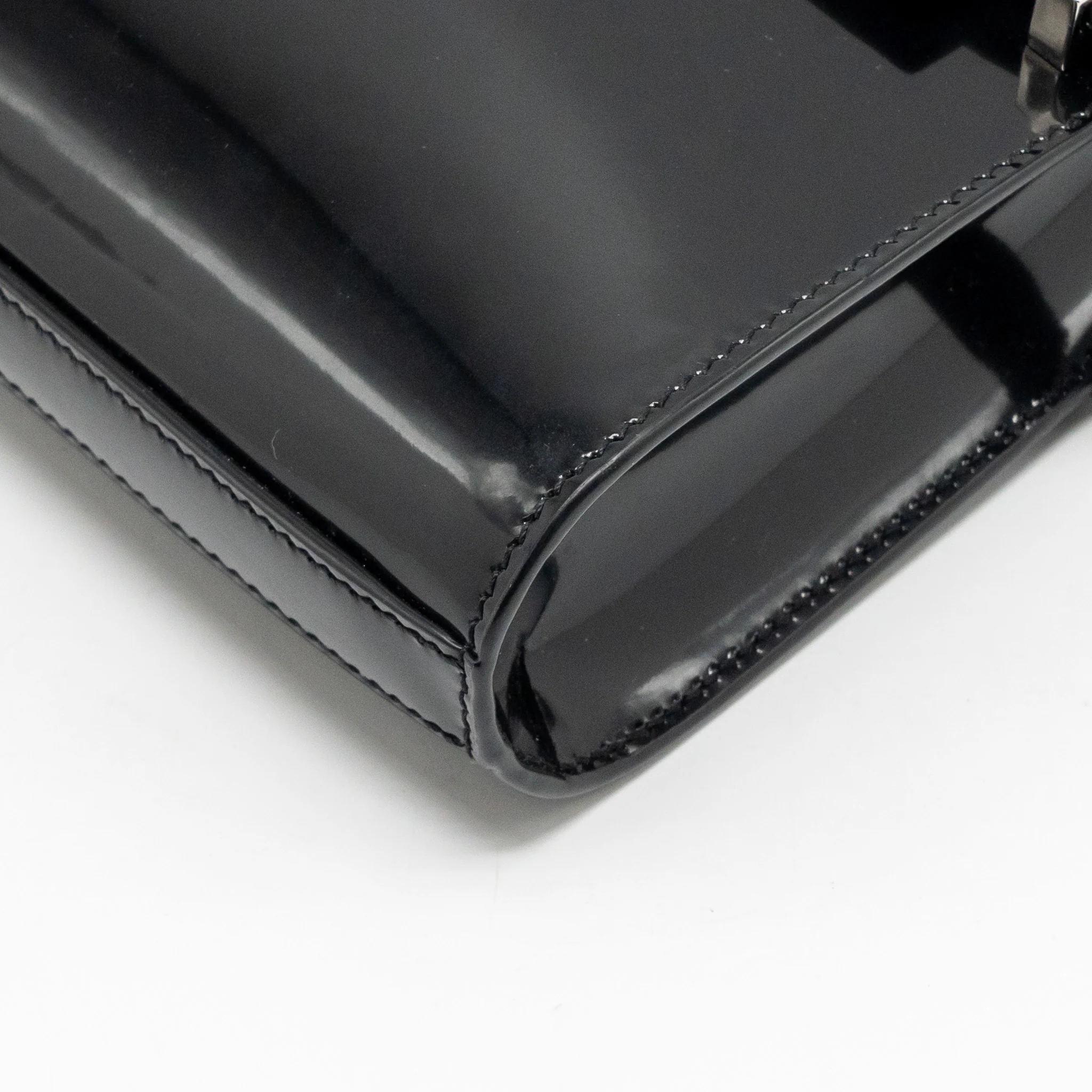 Saint laurent mini manhattan shoulder bag shiny calfskin black SHW - Image 7