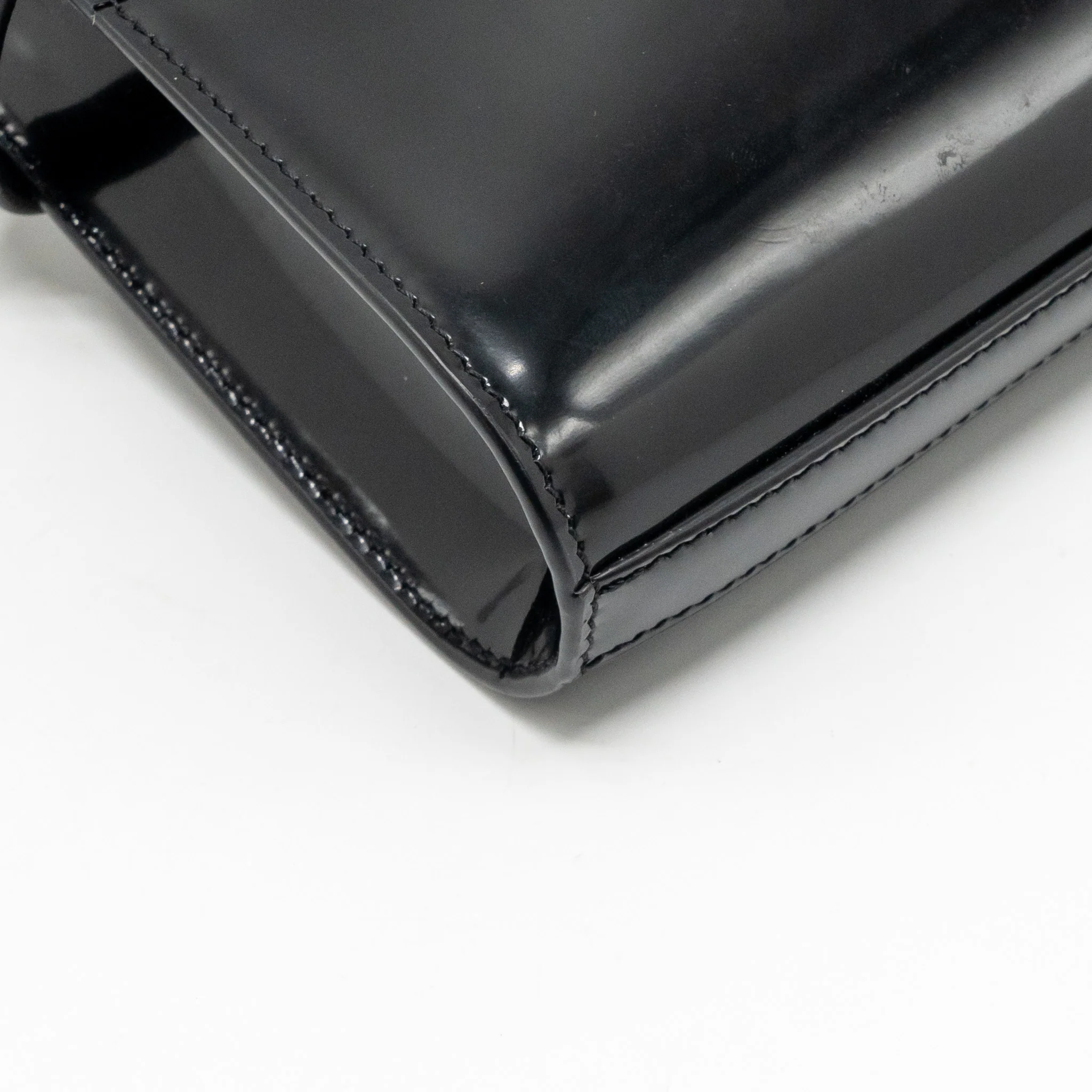 Saint laurent mini manhattan shoulder bag shiny calfskin black SHW - Image 8