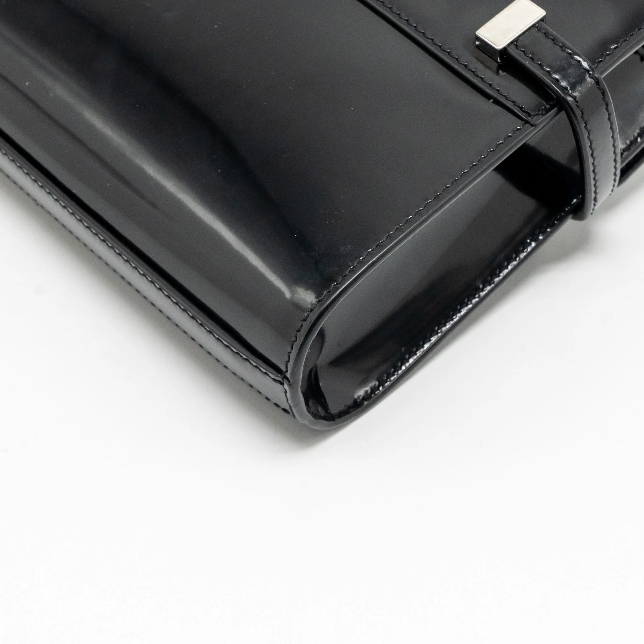Saint laurent mini manhattan shoulder bag shiny calfskin black SHW - Image 9
