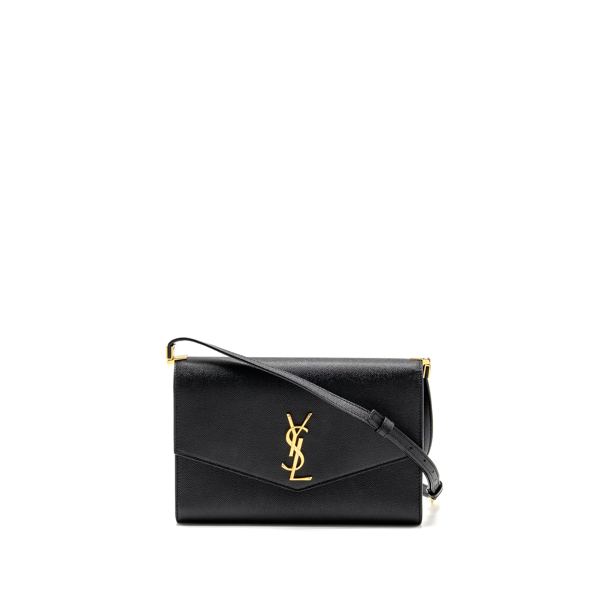 Saint Laurent/YSL Mini Uptown crossbody bag calfskin black GHW
