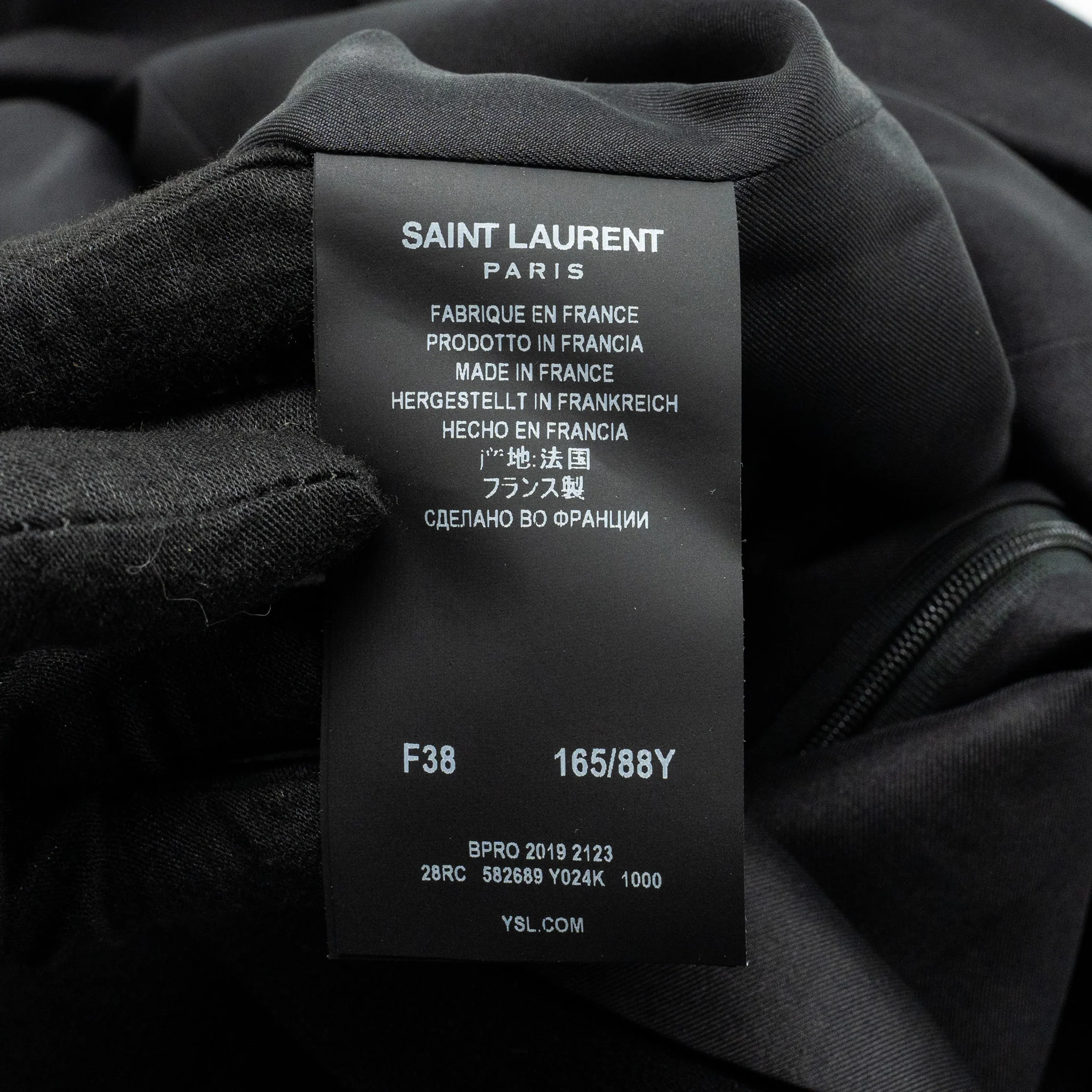 Saint Laurent Size 38 Dress Wool/Silk Black - Image 5