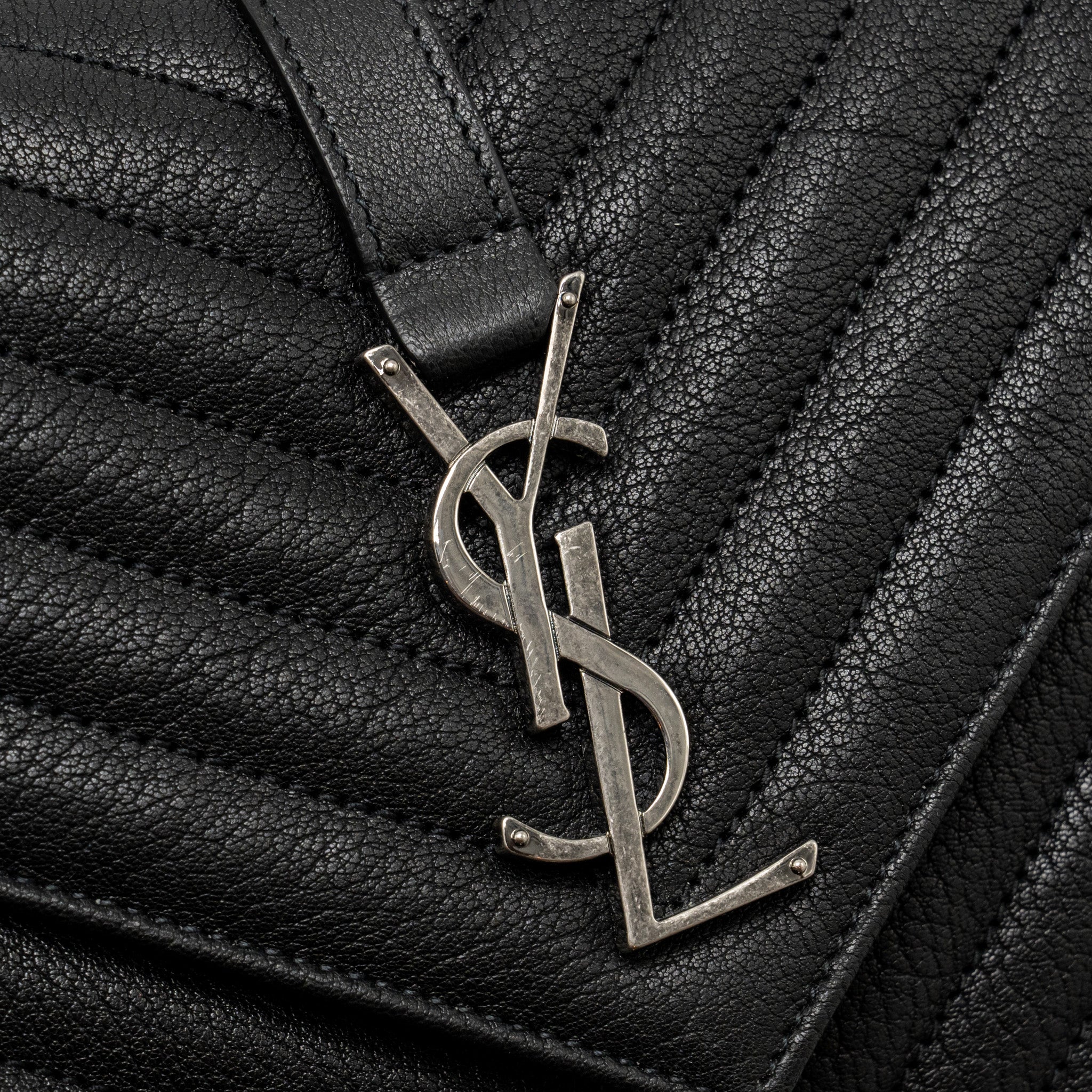Saint Laurent/YSL Medium College Bag Lambskin Black SHW - Image 14
