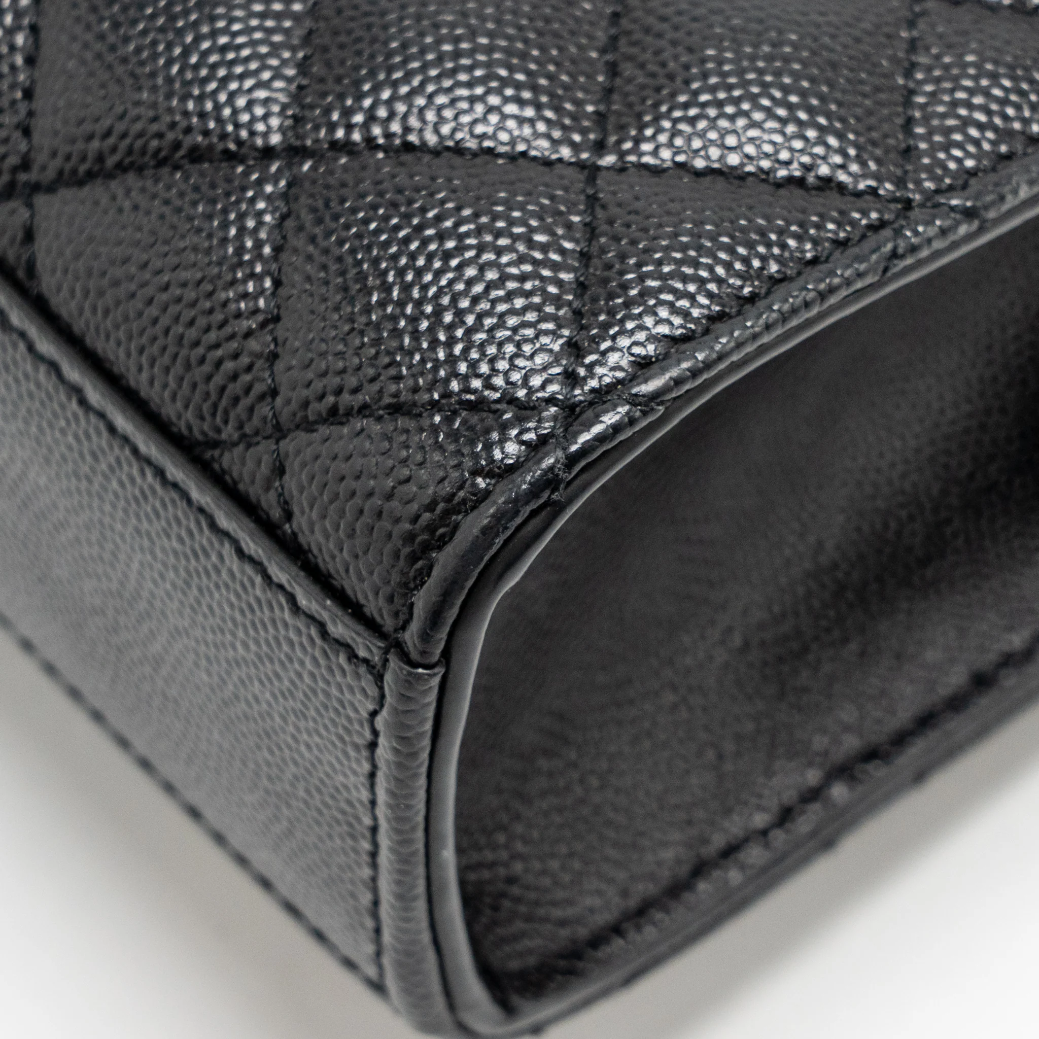 Saint Laurent/Ysl Medium Envelop Bag Grained Calfskin Black SHW - Image 11