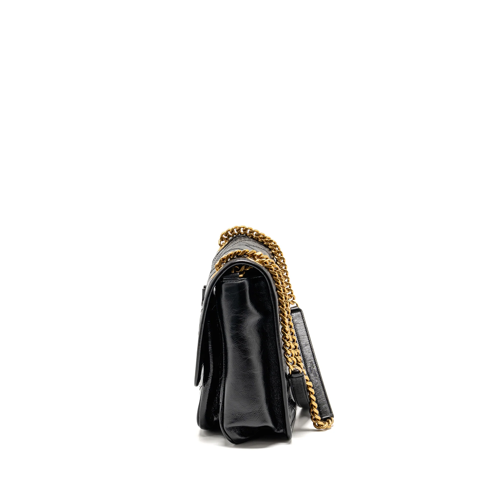 Saint Laurent/YSL Medium Niki Chain Bag Vintage Calfskin Black GHW - Image 4