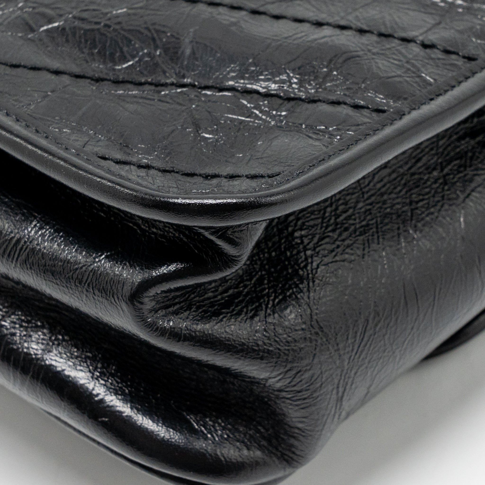 Saint Laurent/YSL Medium Niki Chain Bag Vintage Calfskin Black GHW - Image 9