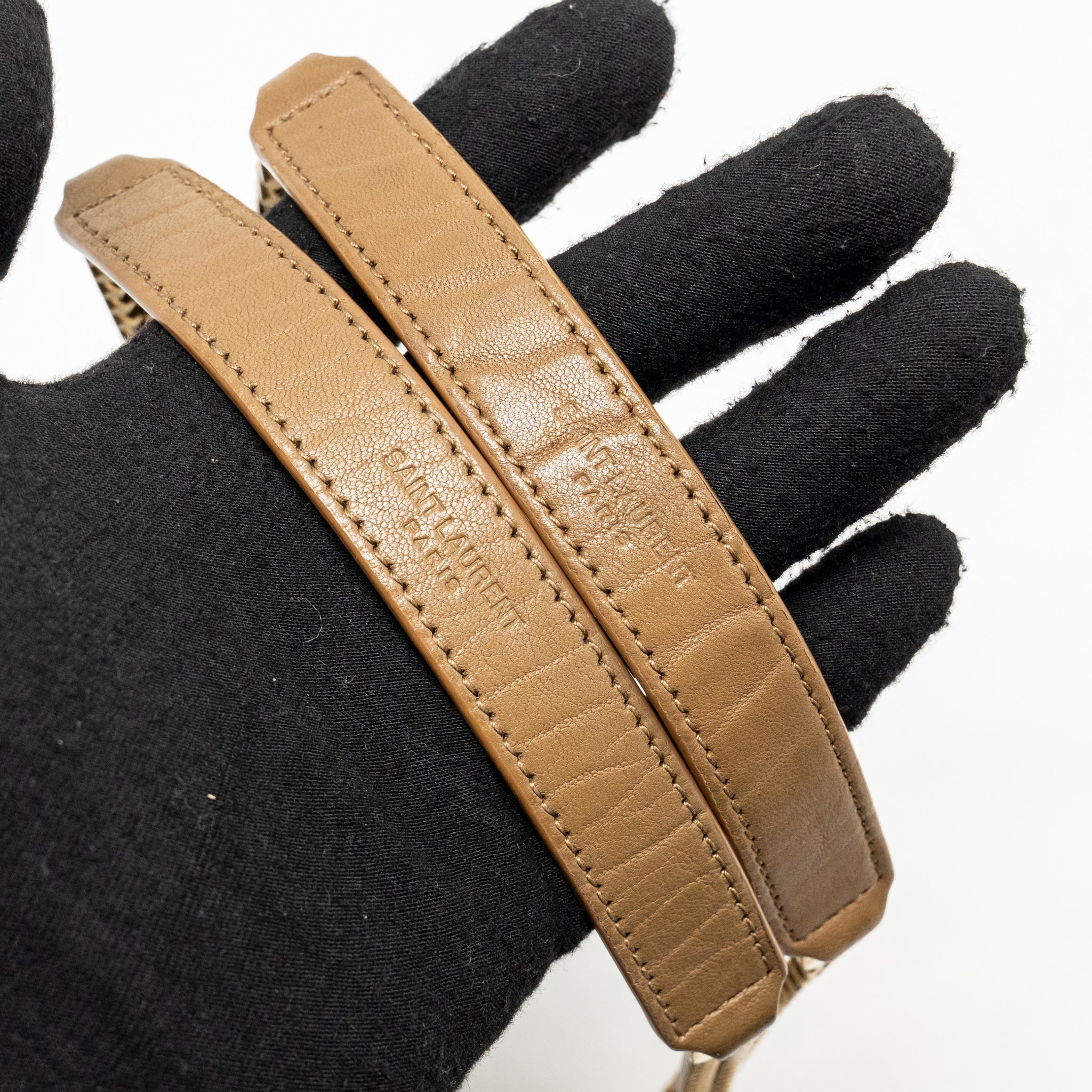 Saint Laurent/YSL Niki Baby Grained Lambskin Dark Cork GHW - Image 17