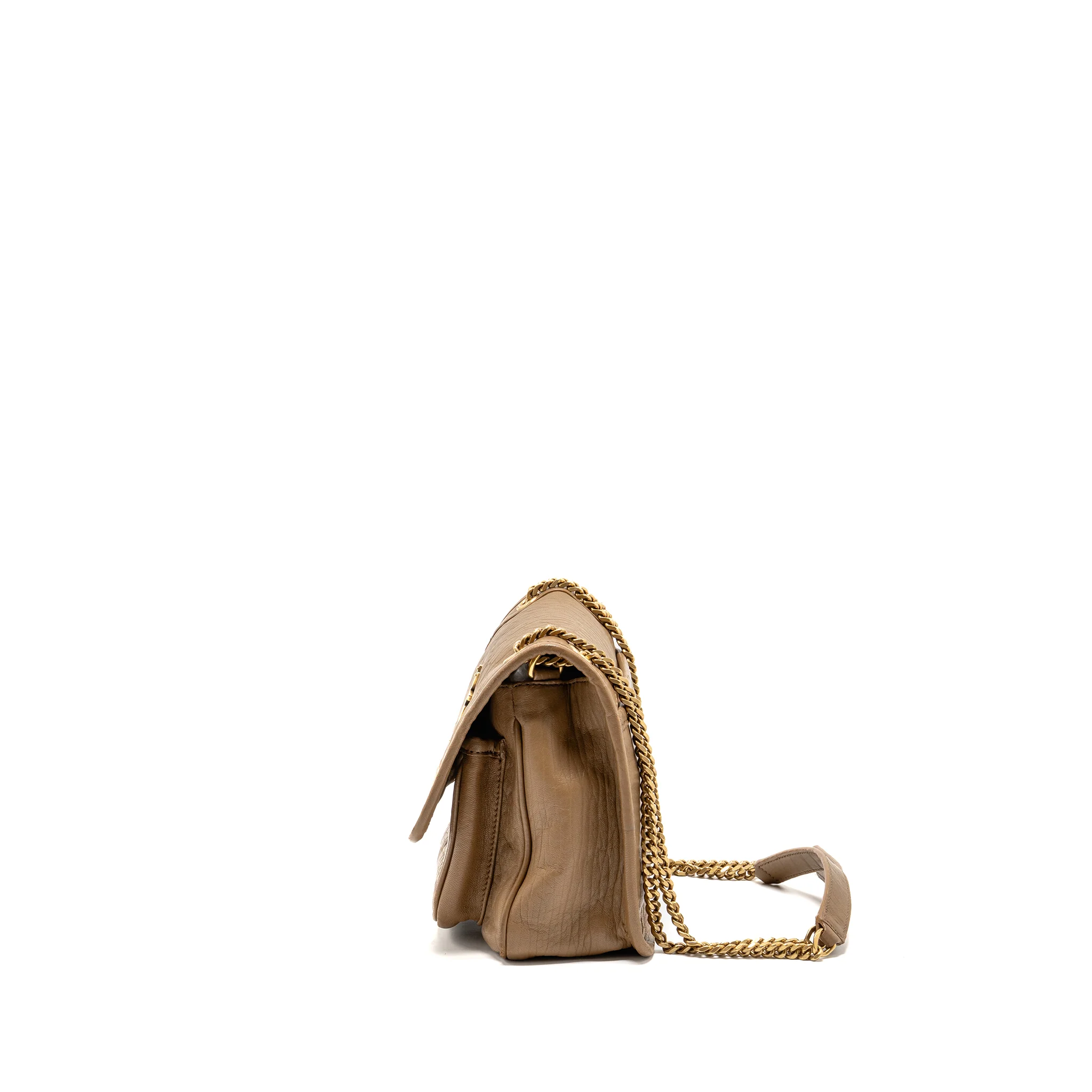 Saint Laurent/YSL Niki Baby Grained Lambskin Dark Cork GHW - Image 4