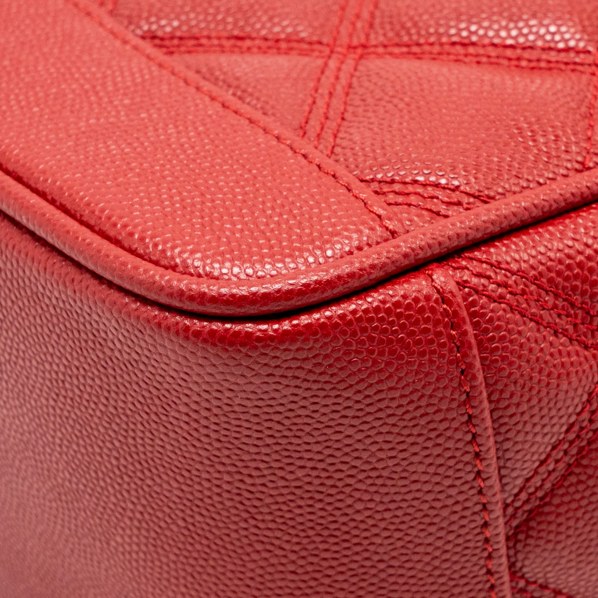 Saint laurent/YSL Paris 80’s quilted vanity crossbody bag calfskin red GHW - Image 10