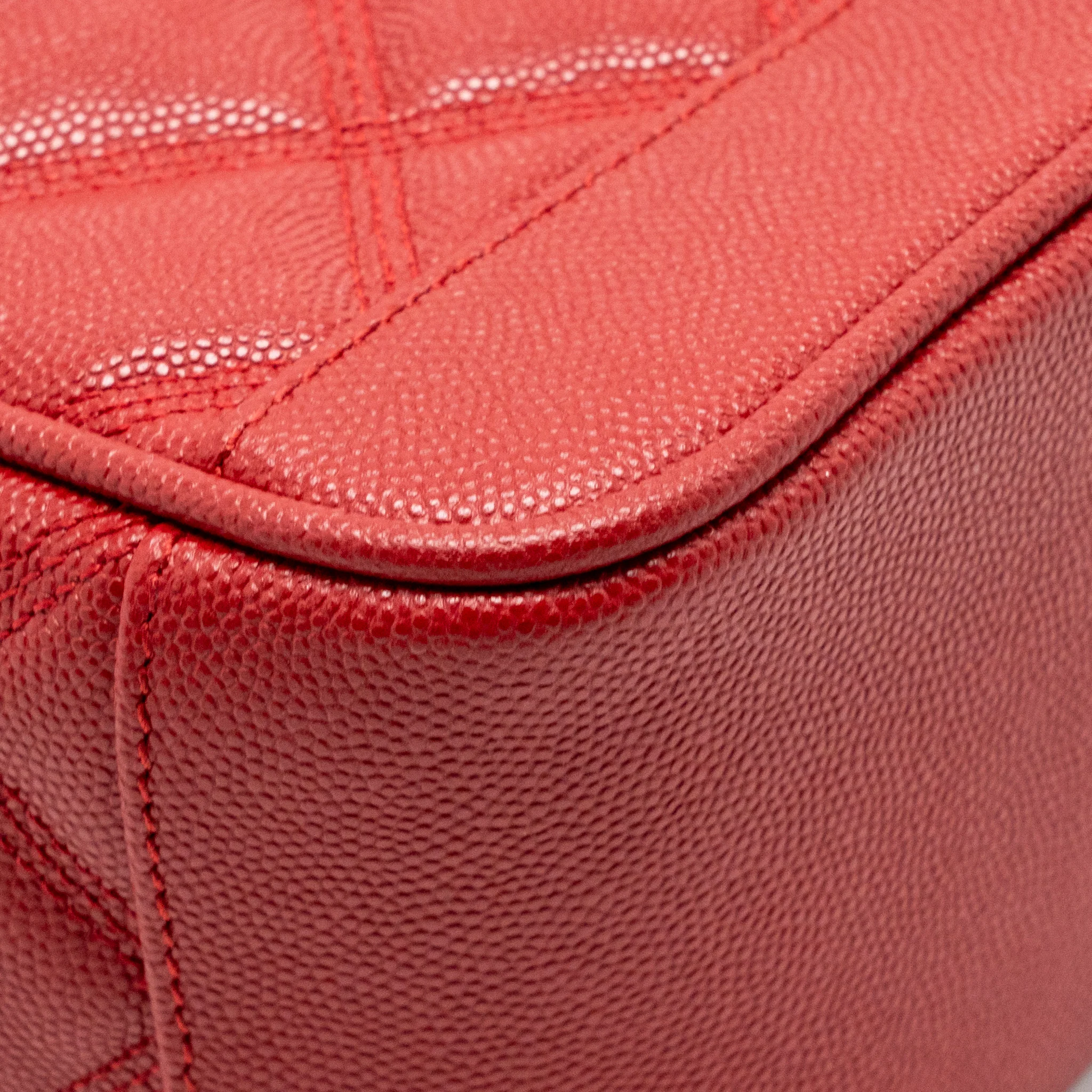 Saint laurent/YSL Paris 80’s quilted vanity crossbody bag calfskin red GHW - Image 11
