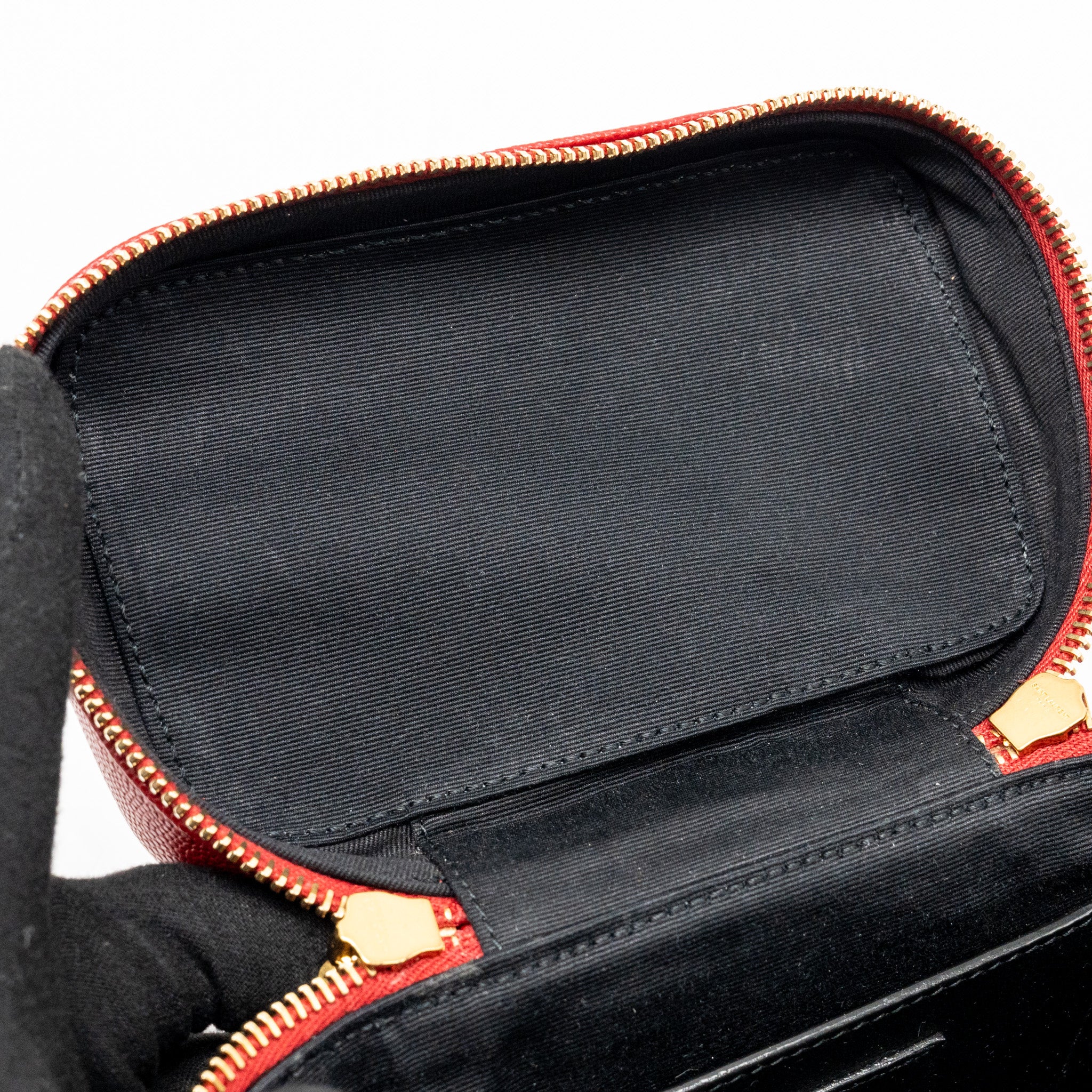 Saint laurent/YSL Paris 80’s quilted vanity crossbody bag calfskin red GHW - Image 14