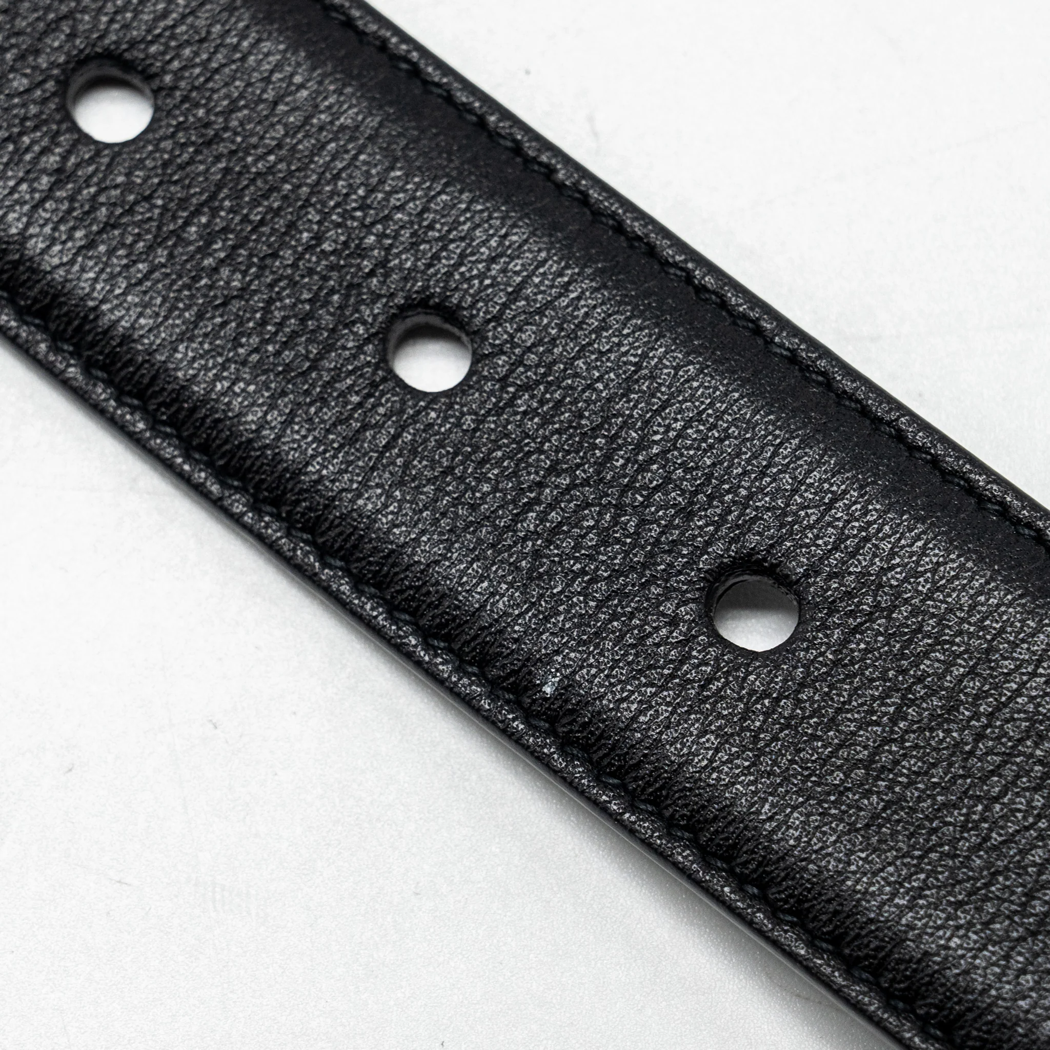 Saint Laurent/YSL Size 80 Cassandre Belt Square Buckle Calfskin Black SHW - Image 5