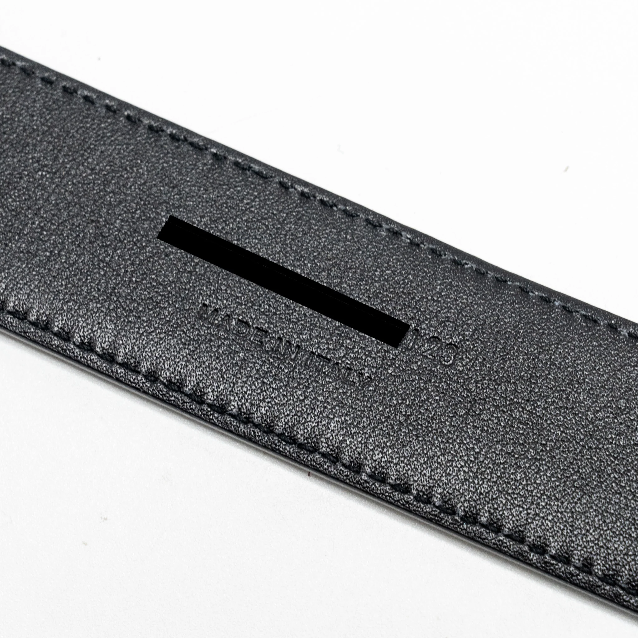 Saint Laurent/YSL Size 80 Cassandre Belt Square Buckle Calfskin Black SHW - Image 6