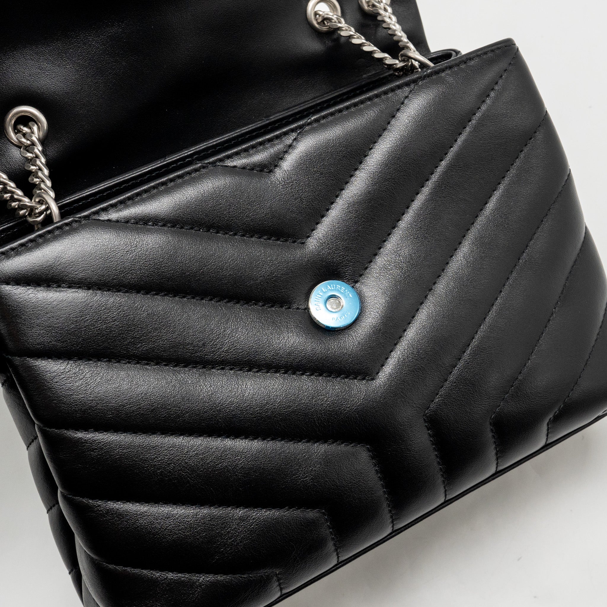 Saint Laurent/YSL Small Loulou Bag Calfskin Black SHW - Image 14