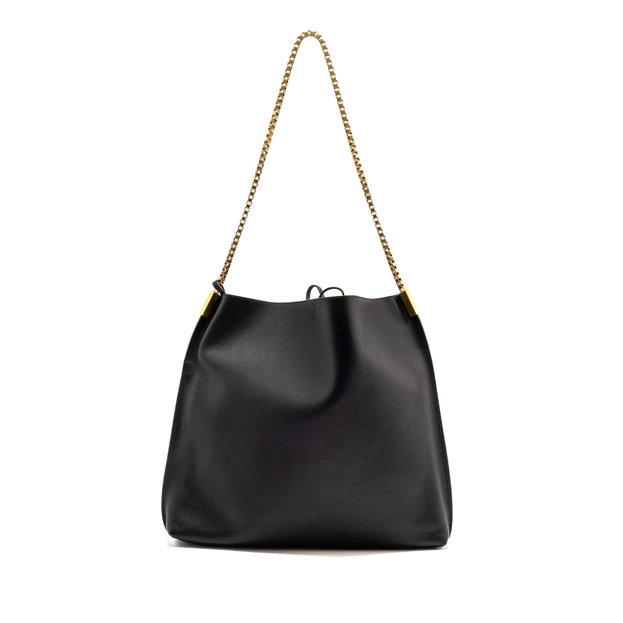 Saint Laurent/YSL Suzanne Hobo Bag Calfskin Black GHW - Image 2