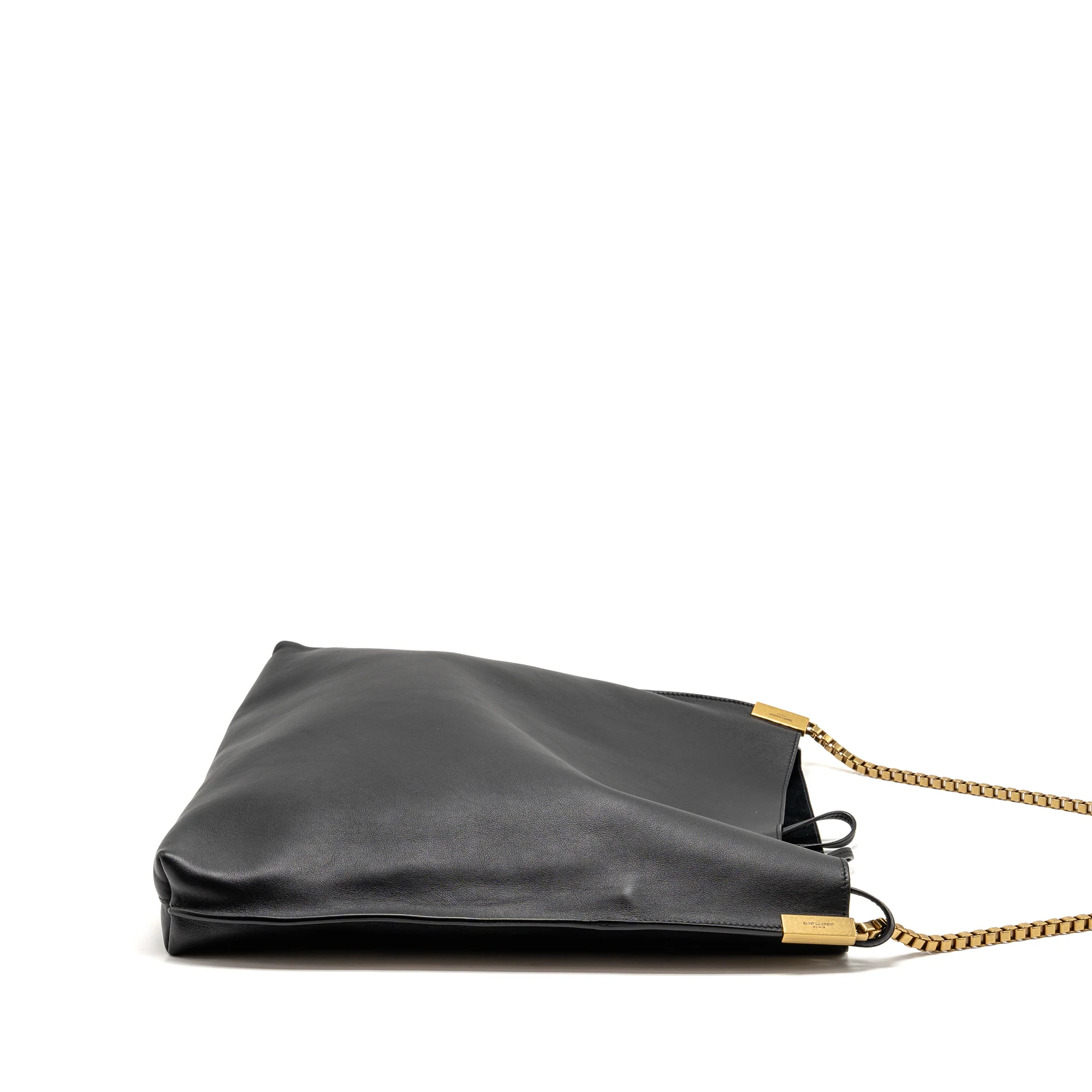 Saint Laurent/YSL Suzanne Hobo Bag Calfskin Black GHW - Image 4