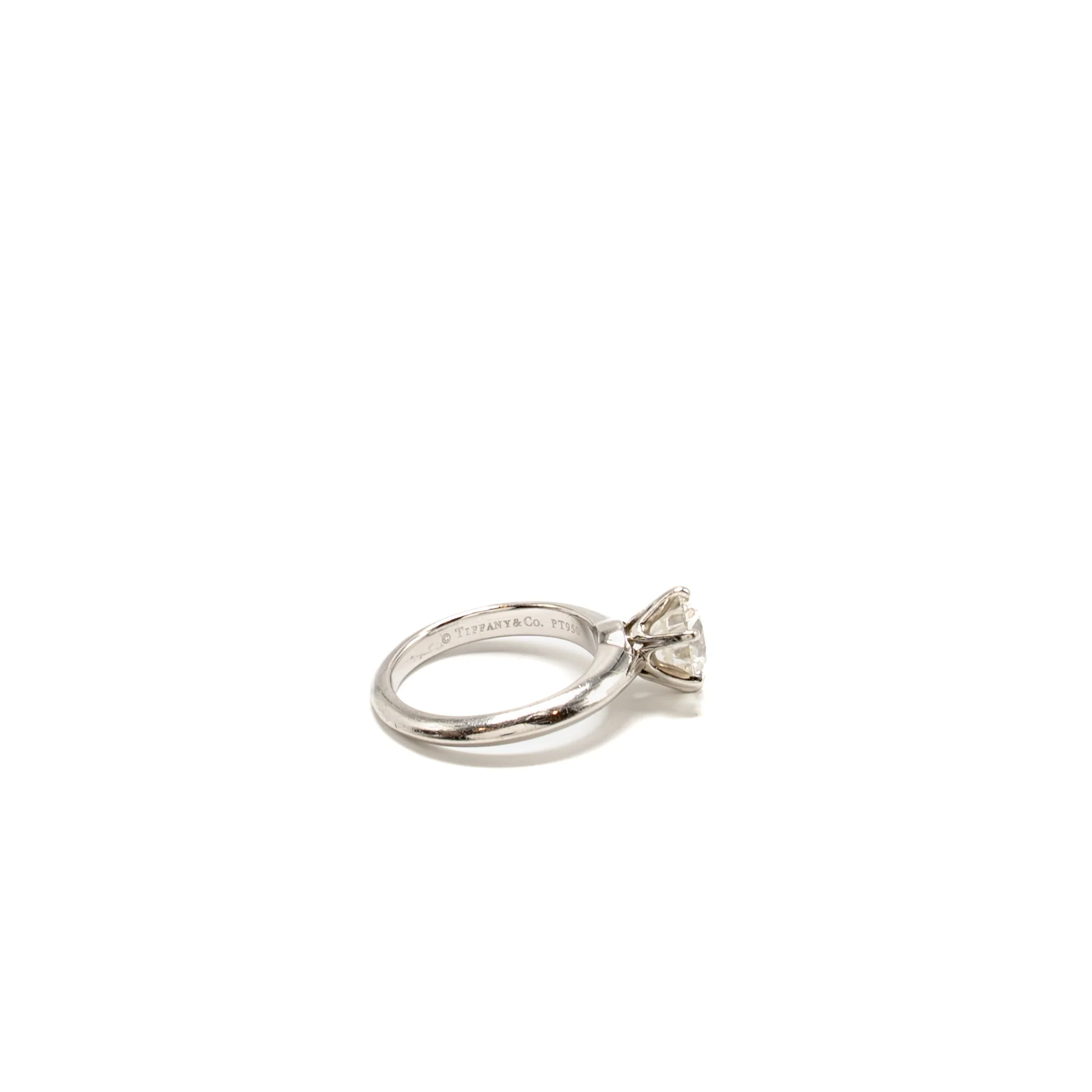 Tiffany Size~US4 Round Diamond Ring 1.45ct I Colour VS1 - Image 3